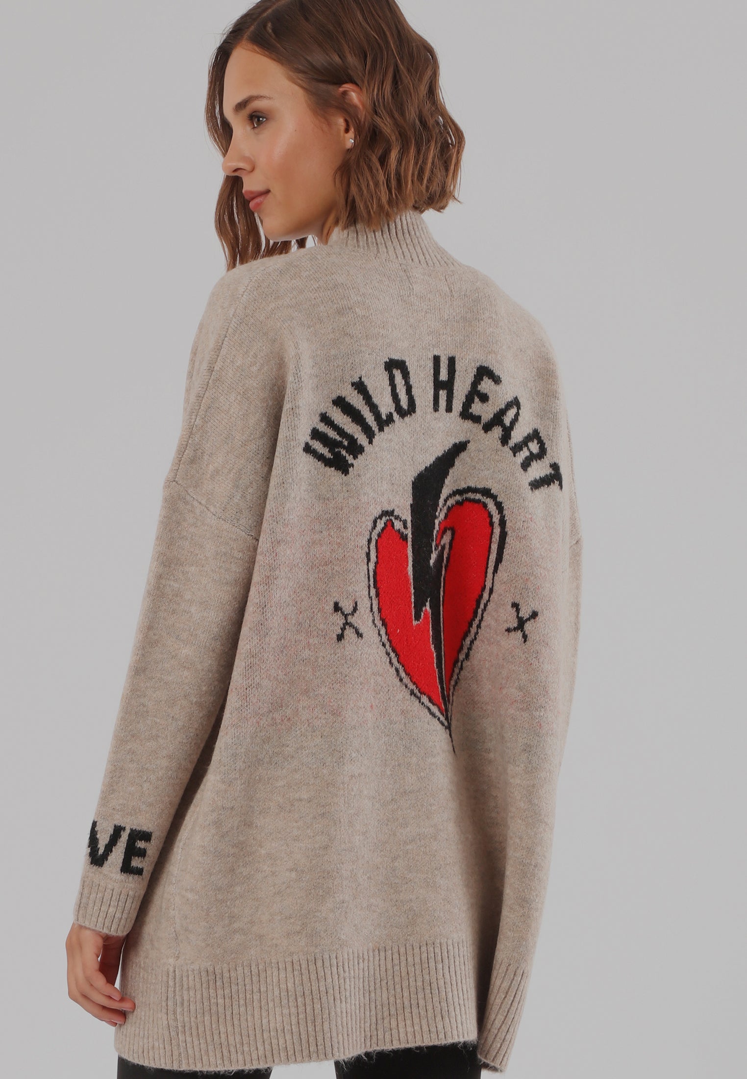 WILD HEART CARDIGAN BEIGE