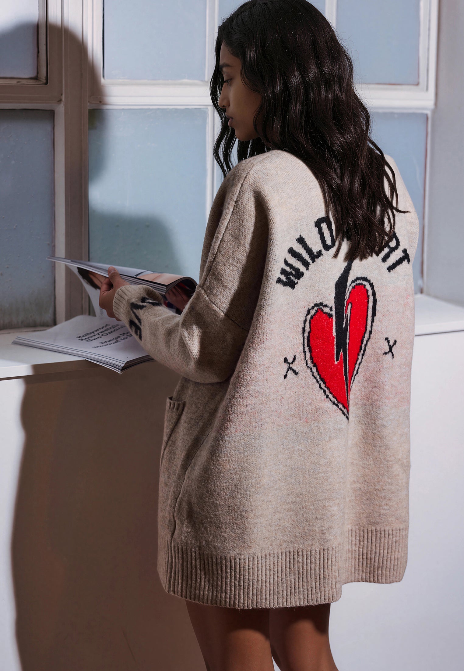 WILD HEART CARDIGAN BEIGE