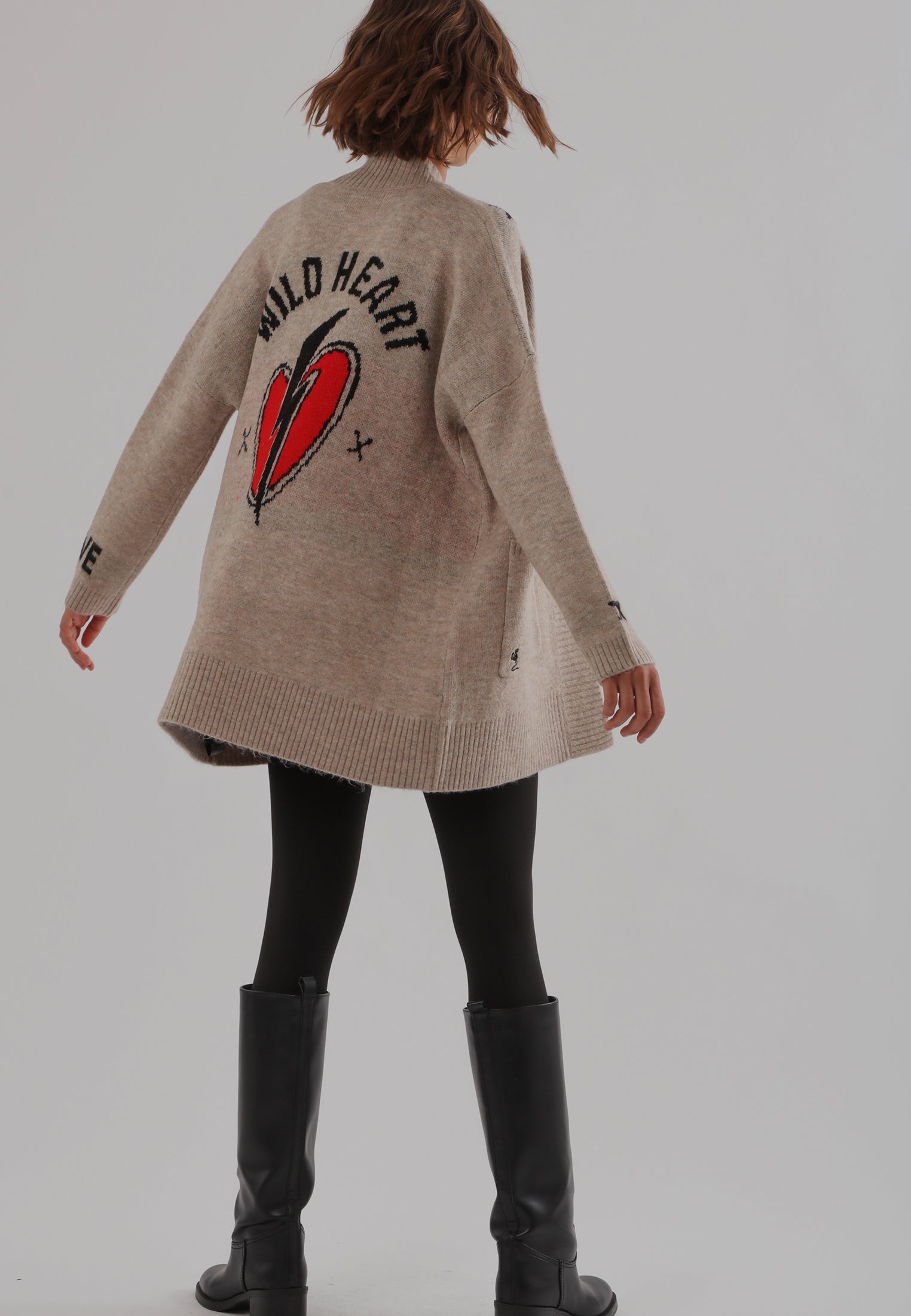 WILD HEART CARDIGAN BEIGE