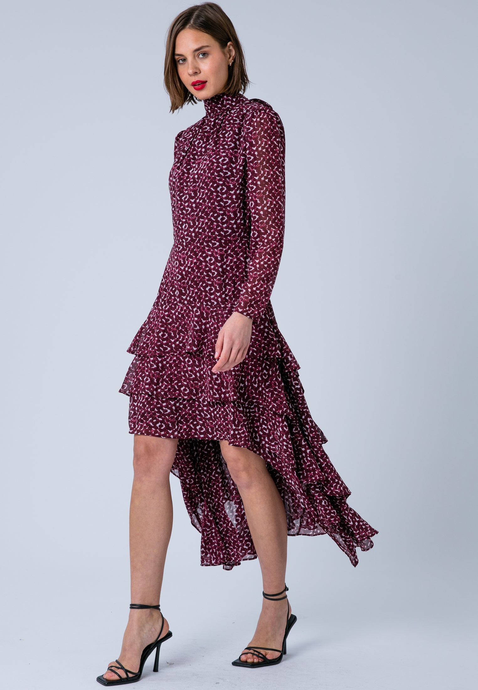 CRESSIDA MAXI DRESS BLEND RED & WHITE