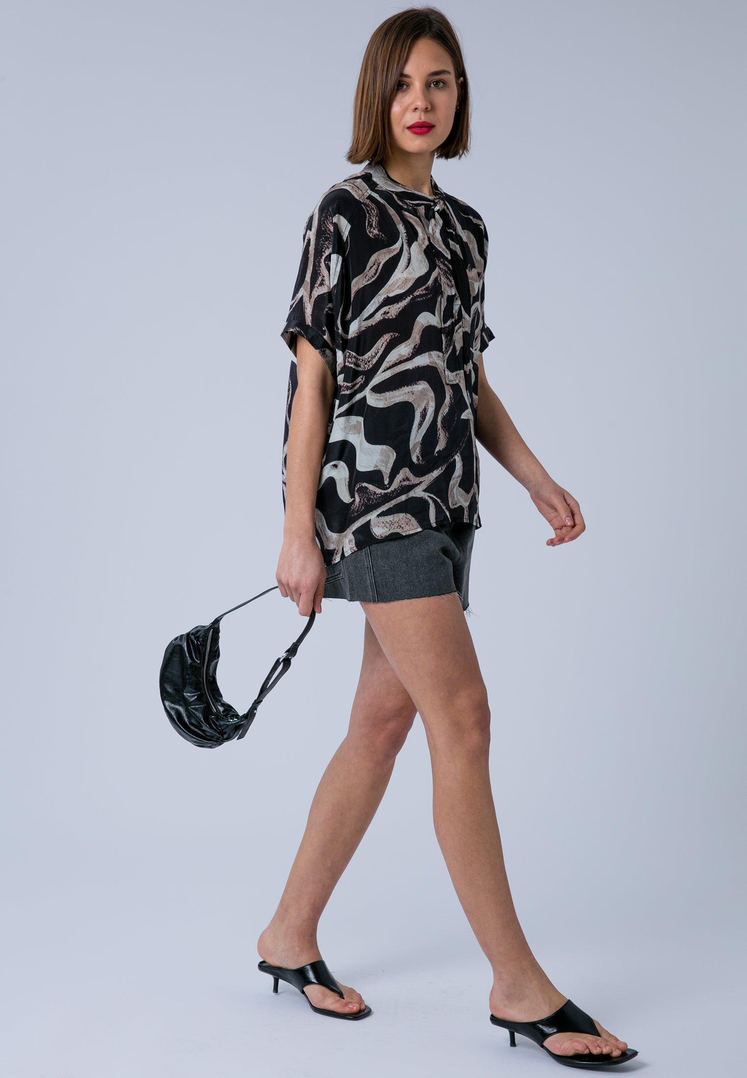 GLORY TOP NEEDLE SEPIA