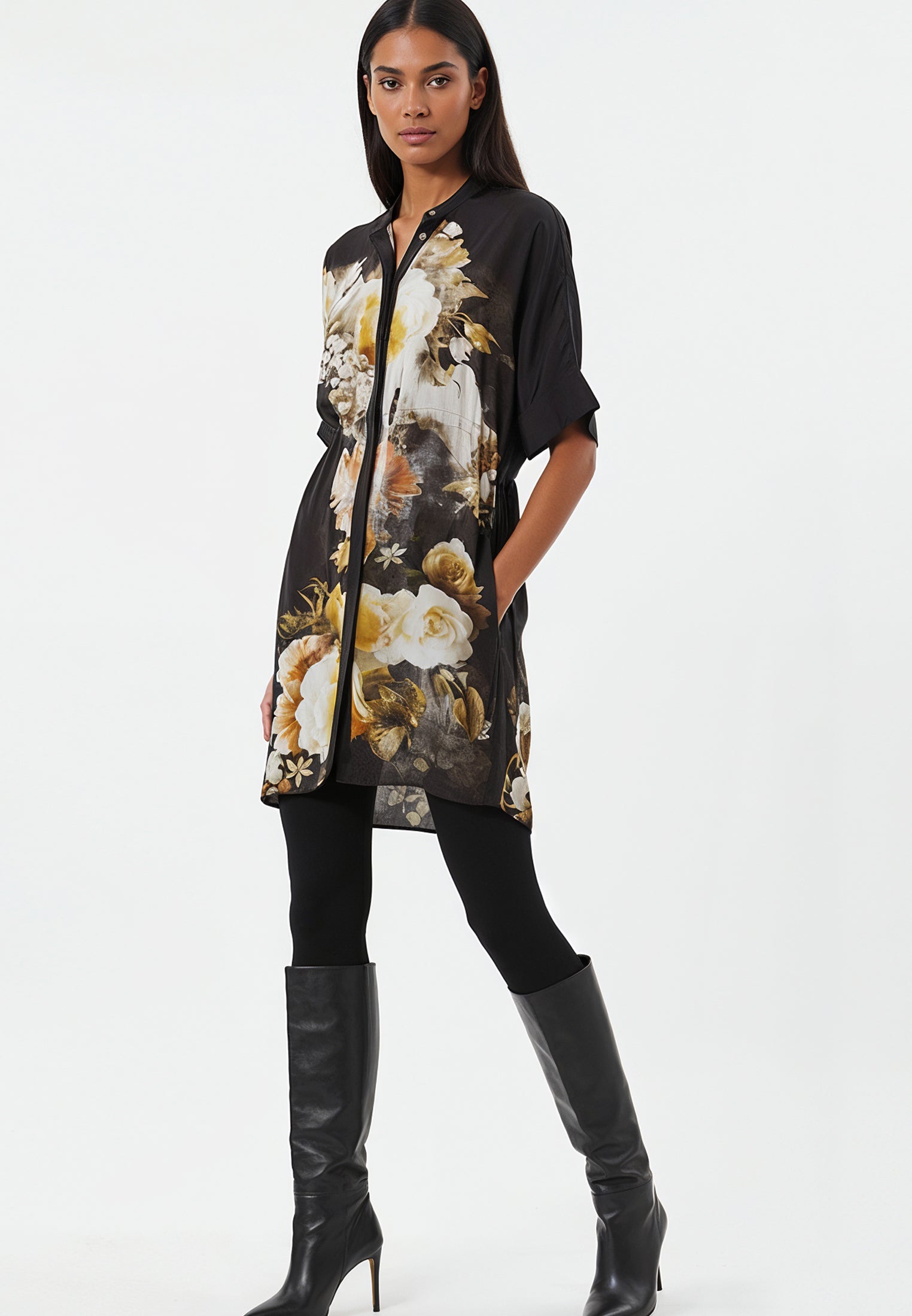 LOLA TUNIC FALLEN SEPIA