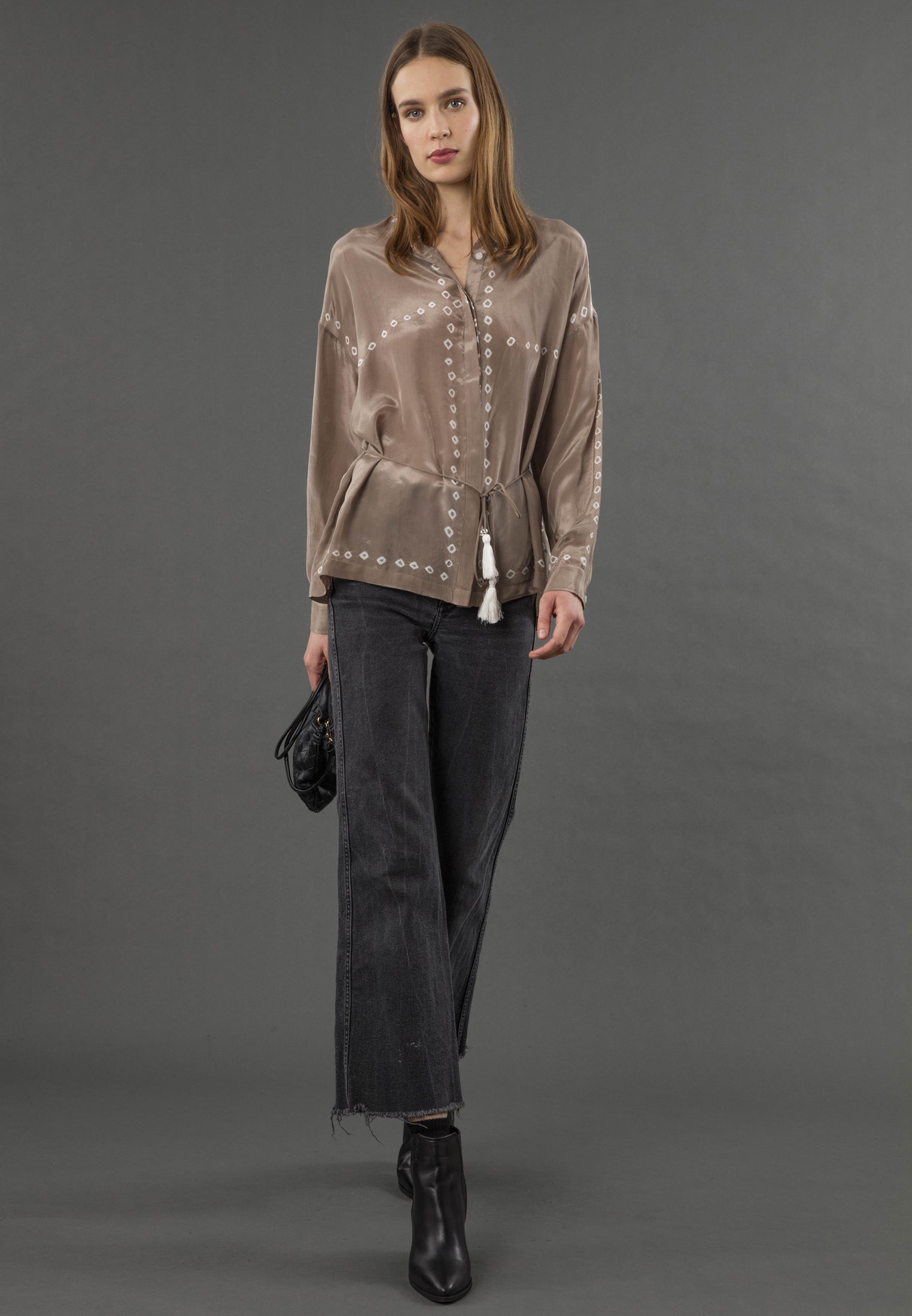 LOLA SHIRT BRINDLE & BLACK