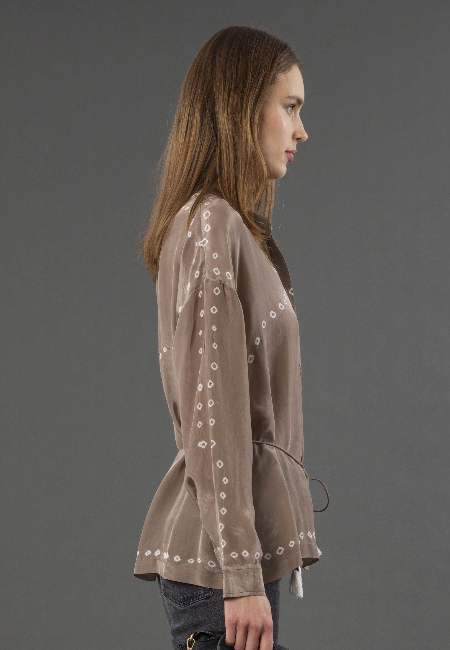 LOLA SHIRT BRINDLE & BLACK