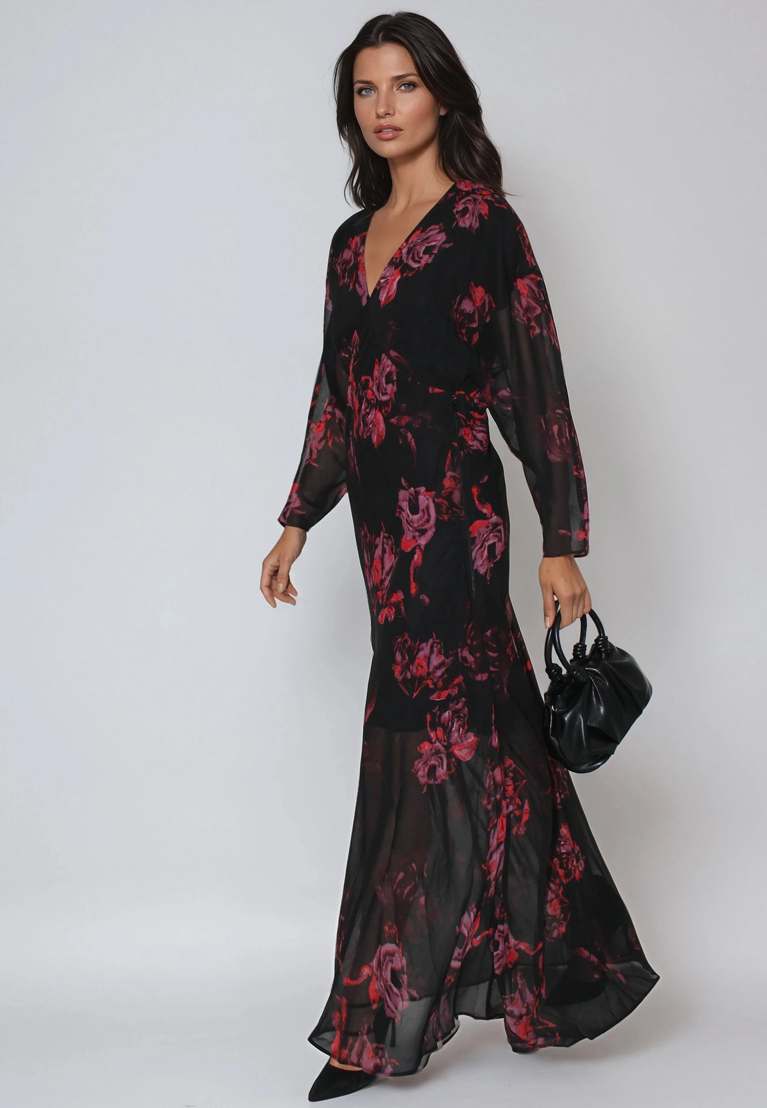 LILY MAXI DRESS FADE RED
