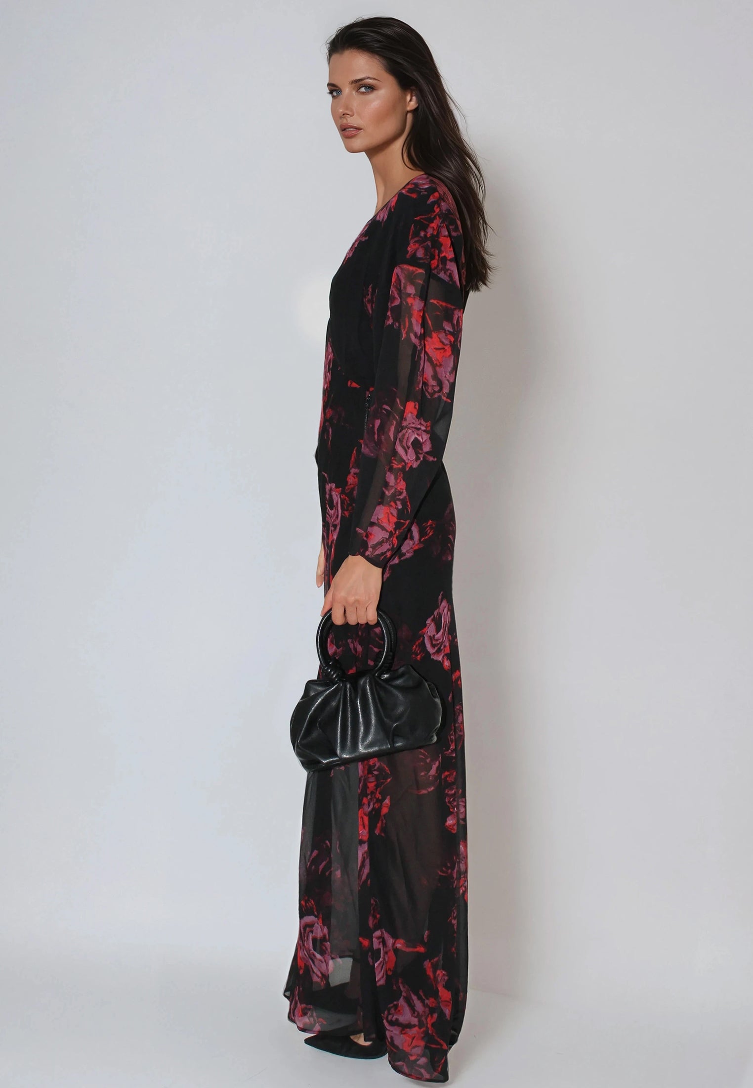 LILY MAXI DRESS FADE RED