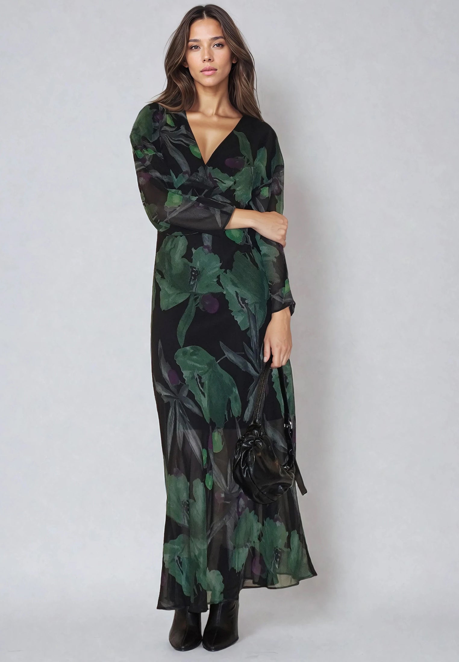 LILY MAXI DRESS PRIME FOREST GREEN