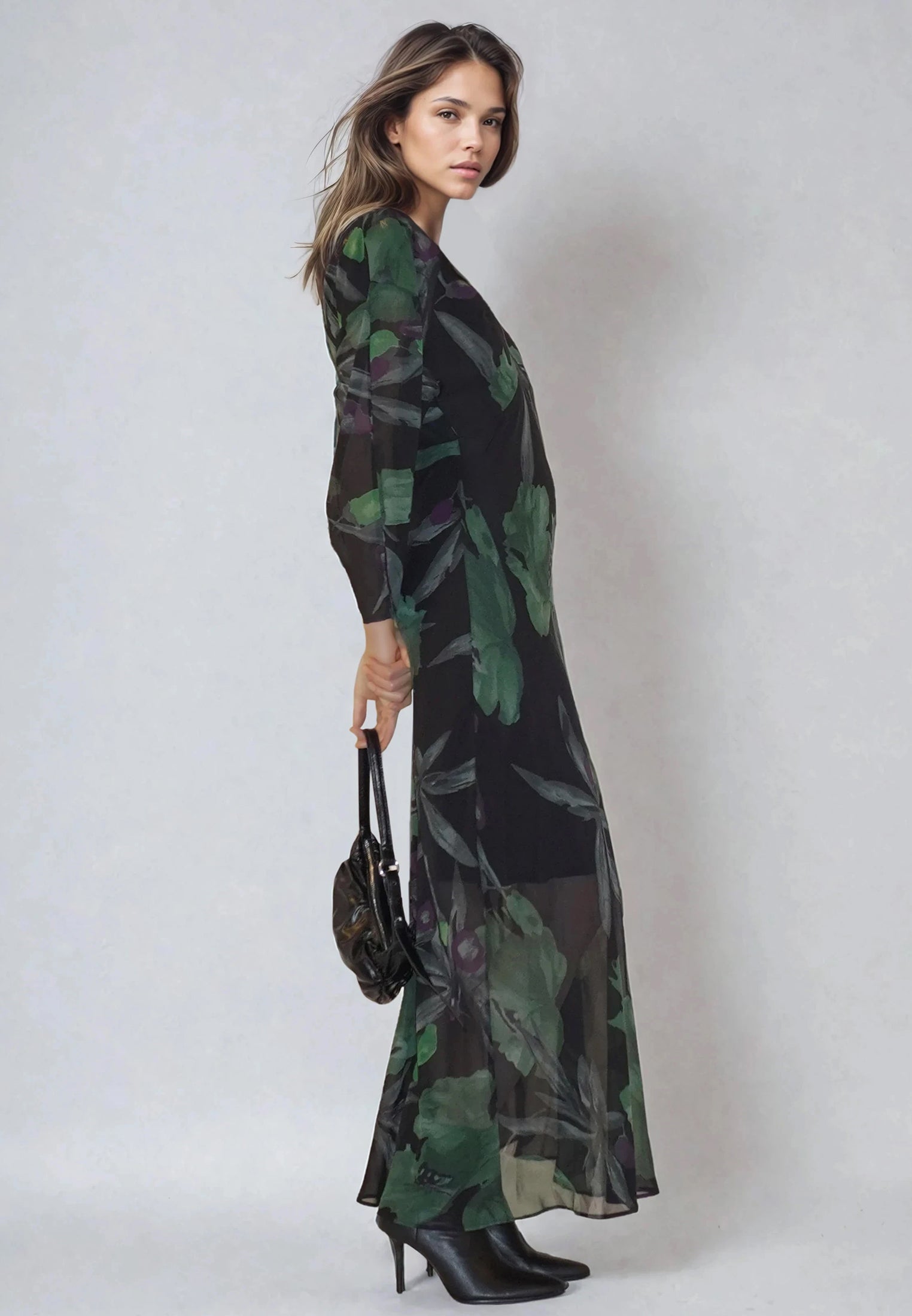 LILY MAXI DRESS PRIME FOREST GREEN