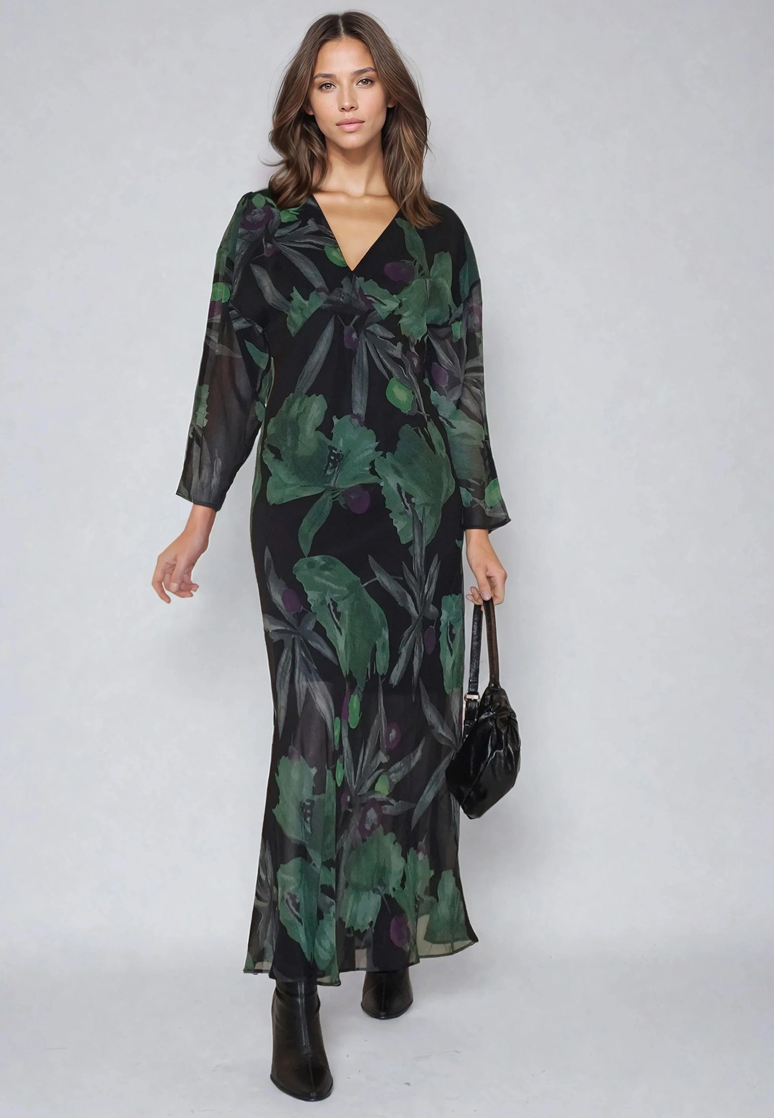 LILY MAXI DRESS PRIME FOREST GREEN