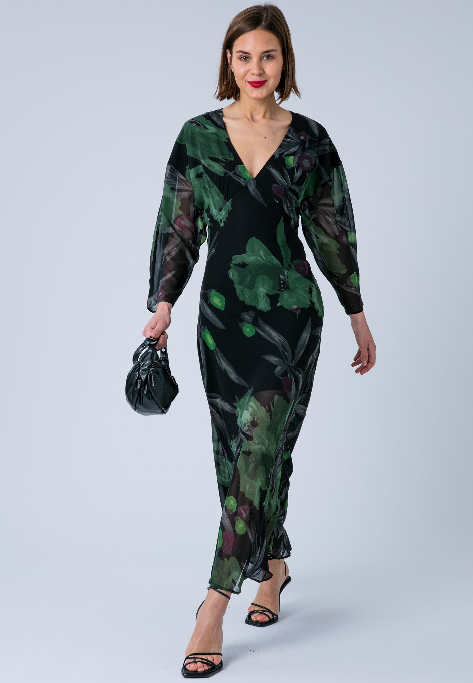LILY MAXI DRESS PRIME FOREST GREEN