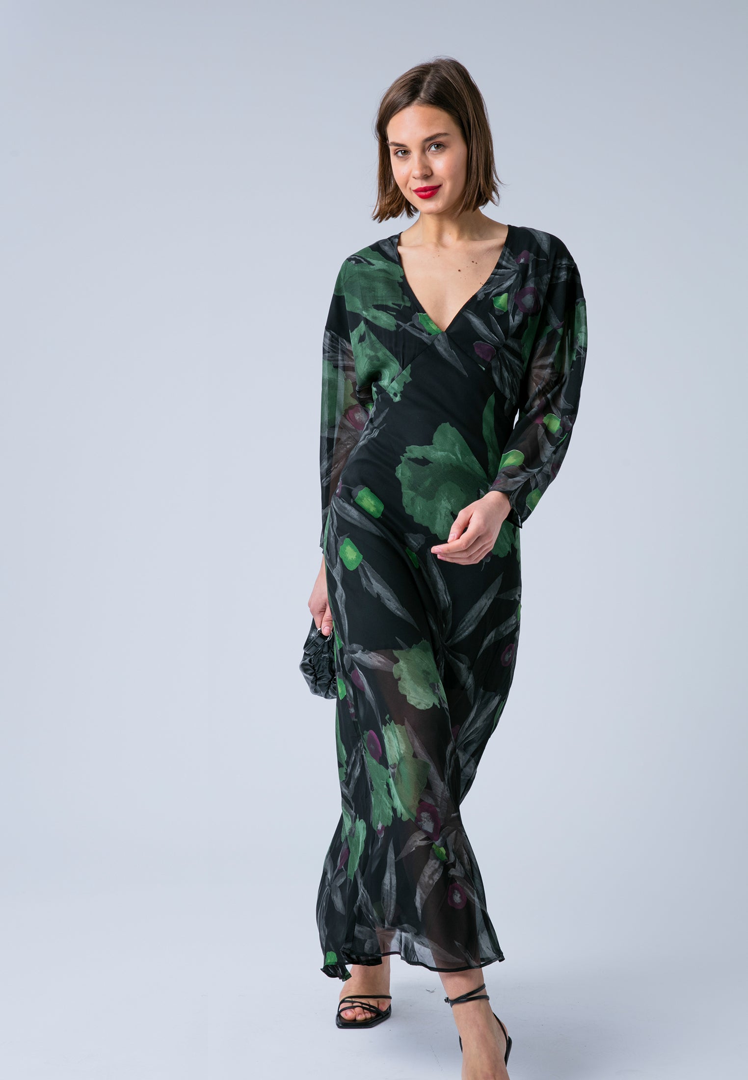 LILY MAXI DRESS PRIME FOREST GREEN