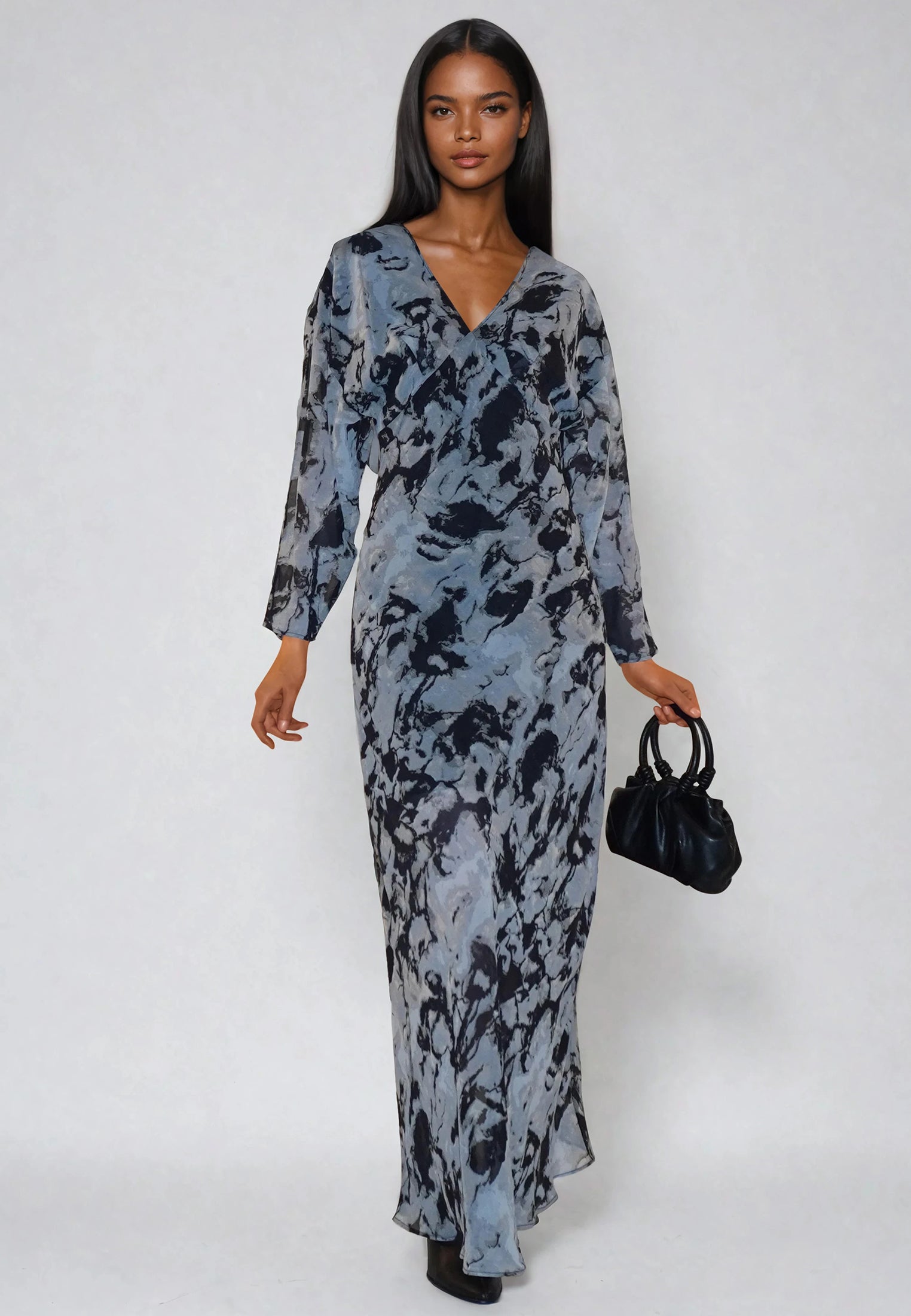 LILY MAXI DRESS SOLVENT BRINDLE