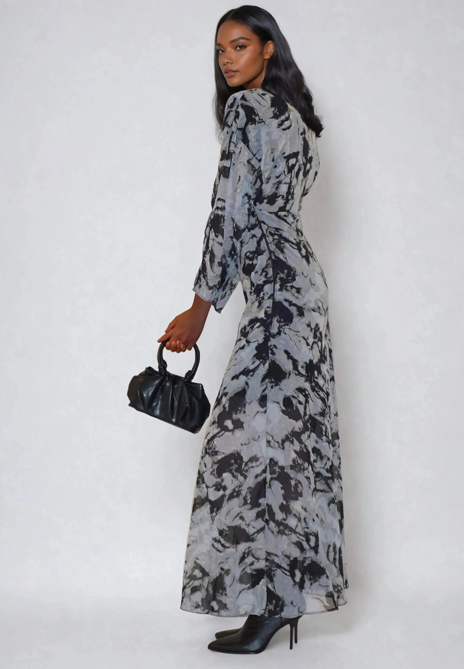 LILY MAXI DRESS SOLVENT BRINDLE