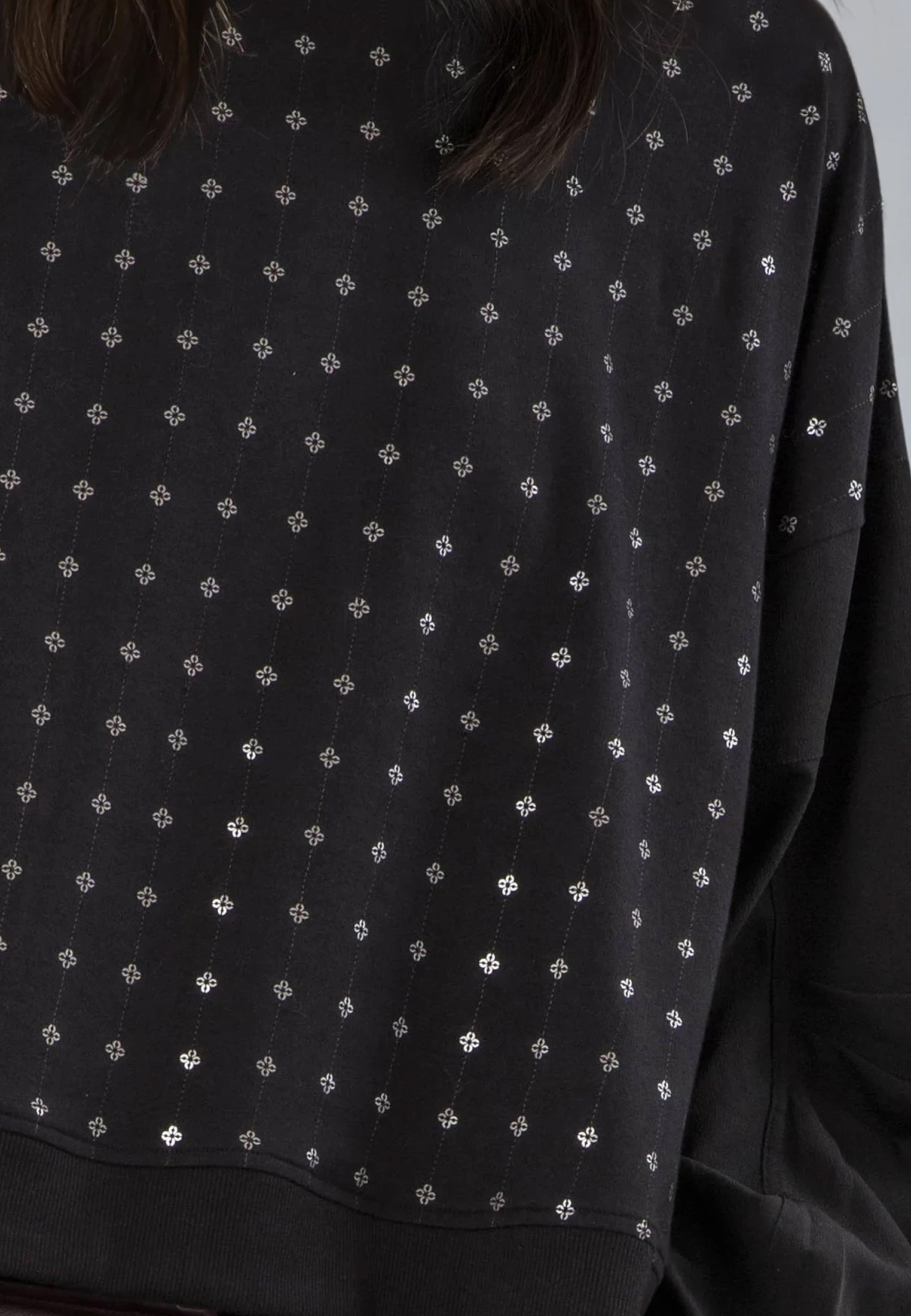 MILA JUMPER BLACK WITH BEADING