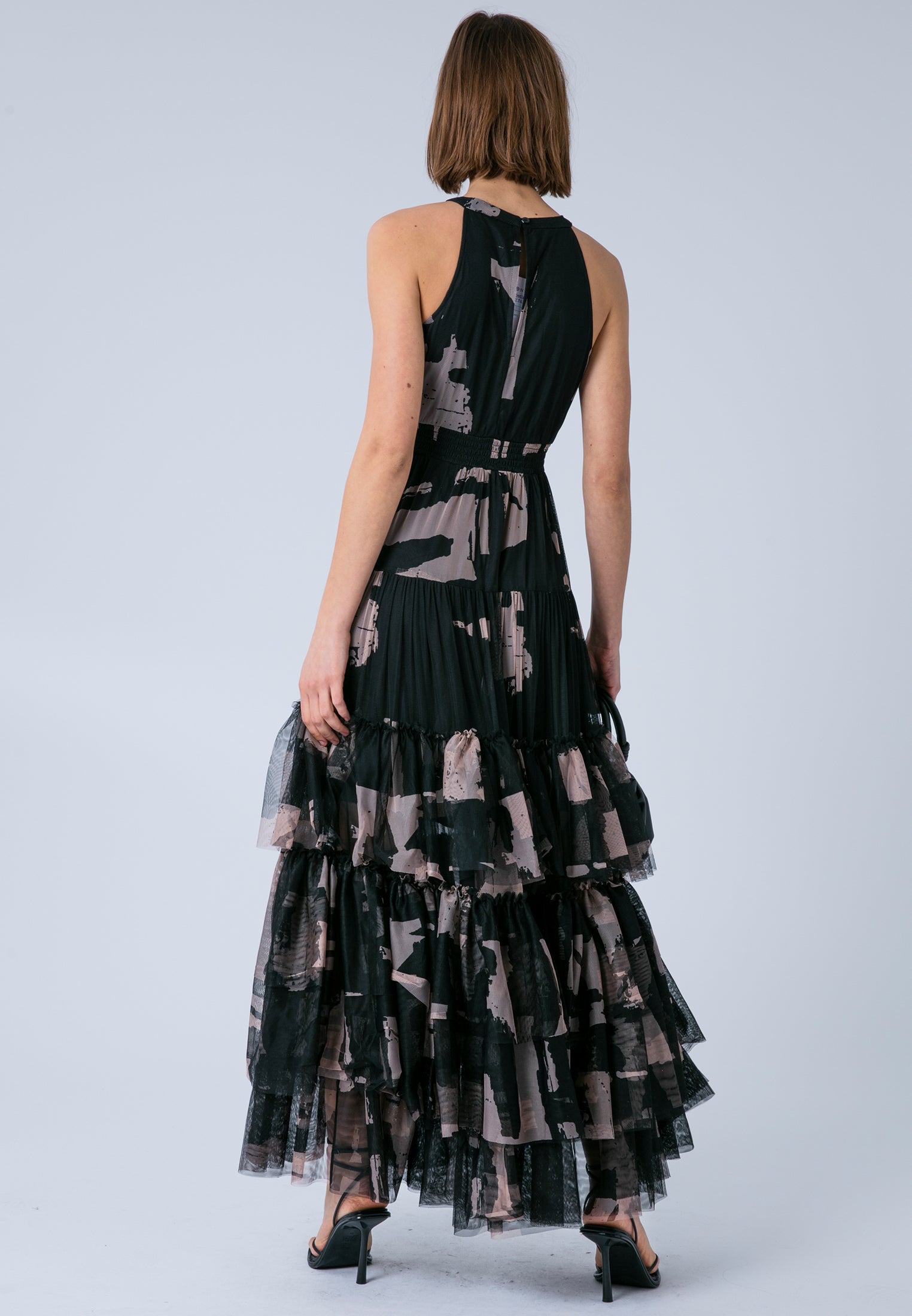 MYLA MAXI DRESS FACADE BLACK & ASHES