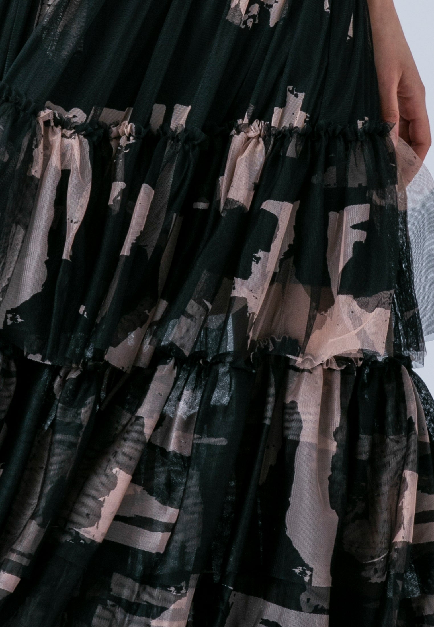 MYLA MAXI DRESS FACADE BLACK & ASHES