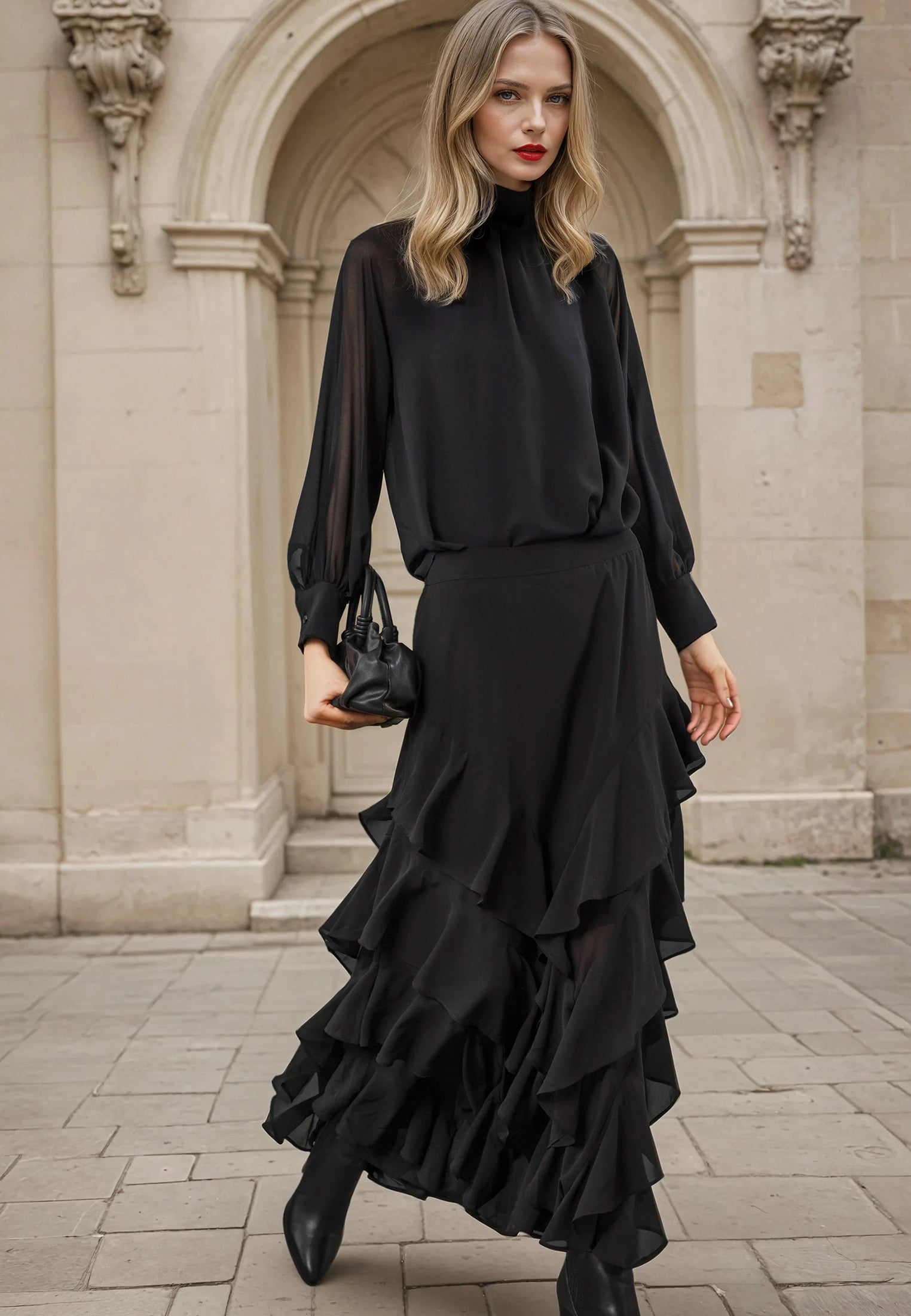 SCARLET SKIRT BLACK