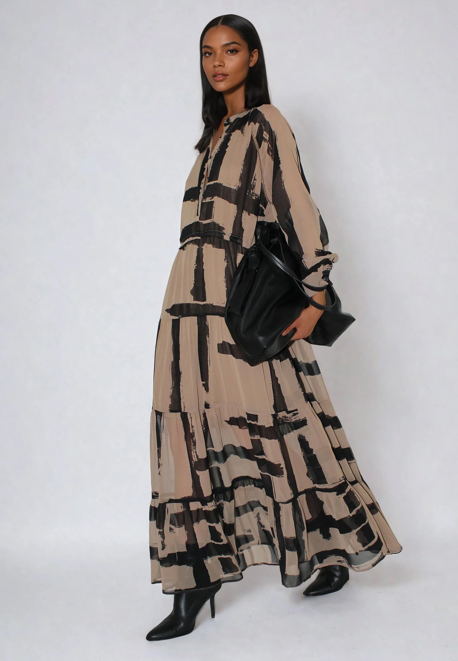 ZOE MAXI DRESS SELVAGE COCO