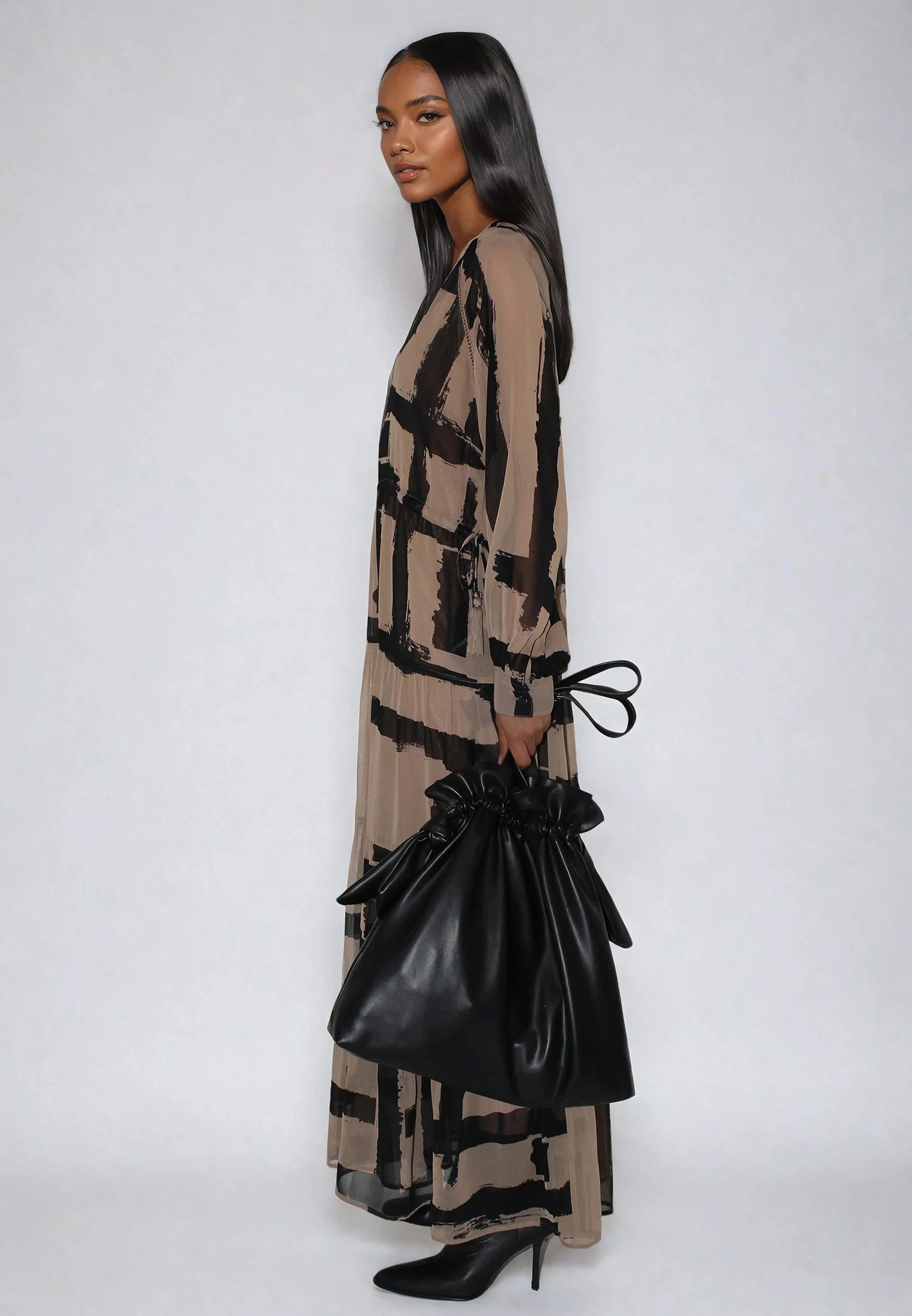 ZOE MAXI DRESS SELVAGE COCO