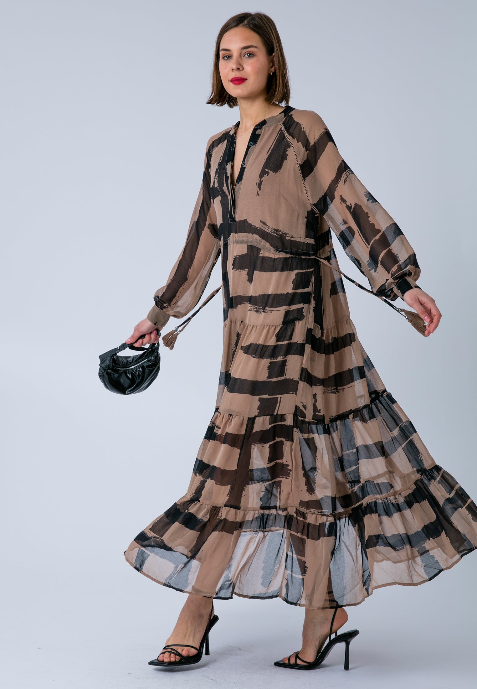 ZOE MAXI DRESS SELVAGE COCO