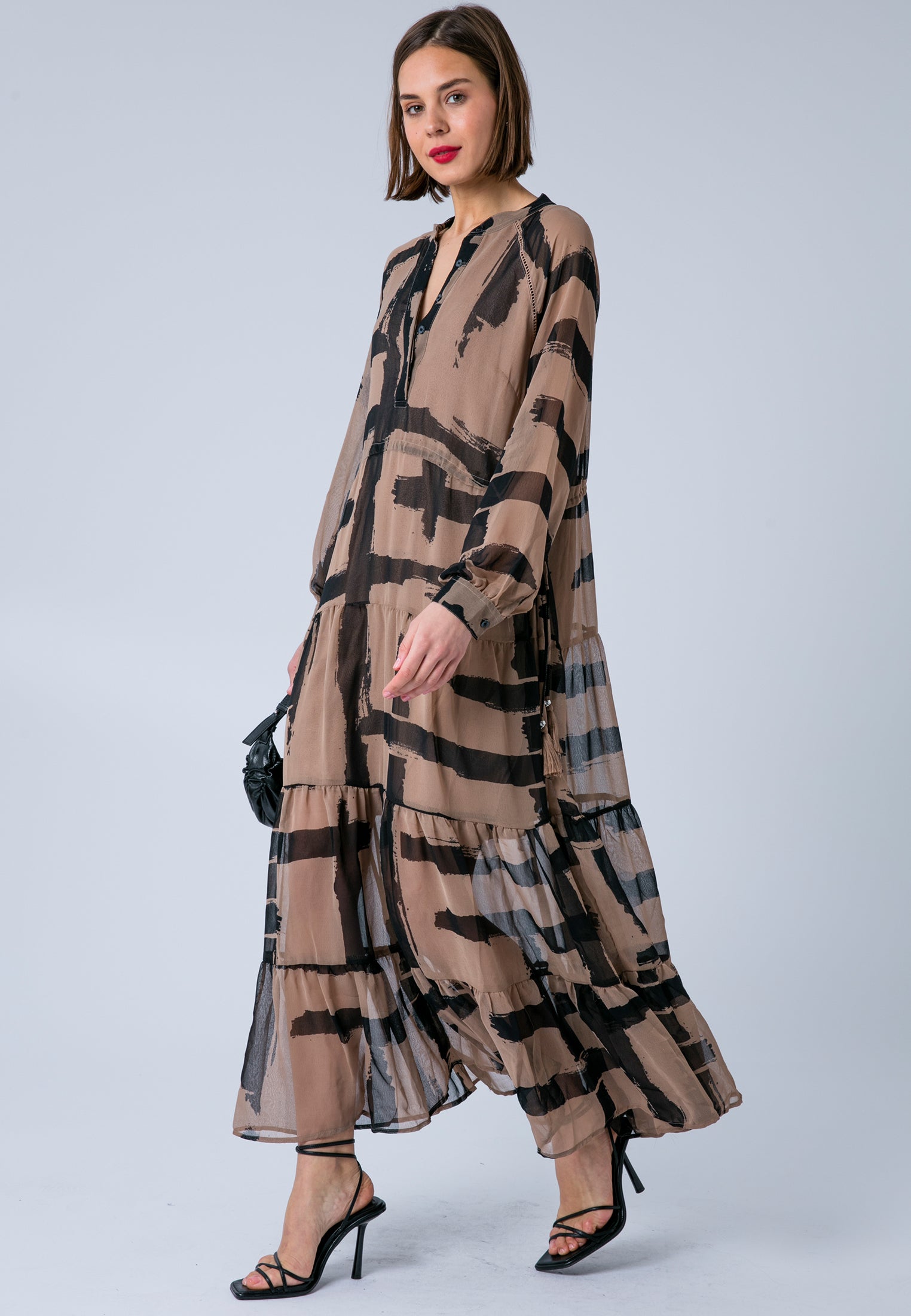 ZOE MAXI DRESS SELVAGE COCO