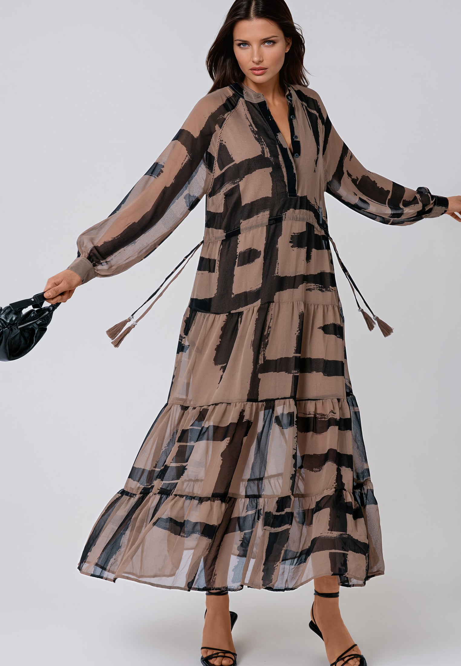 ZOE MAXI DRESS SELVAGE COCO