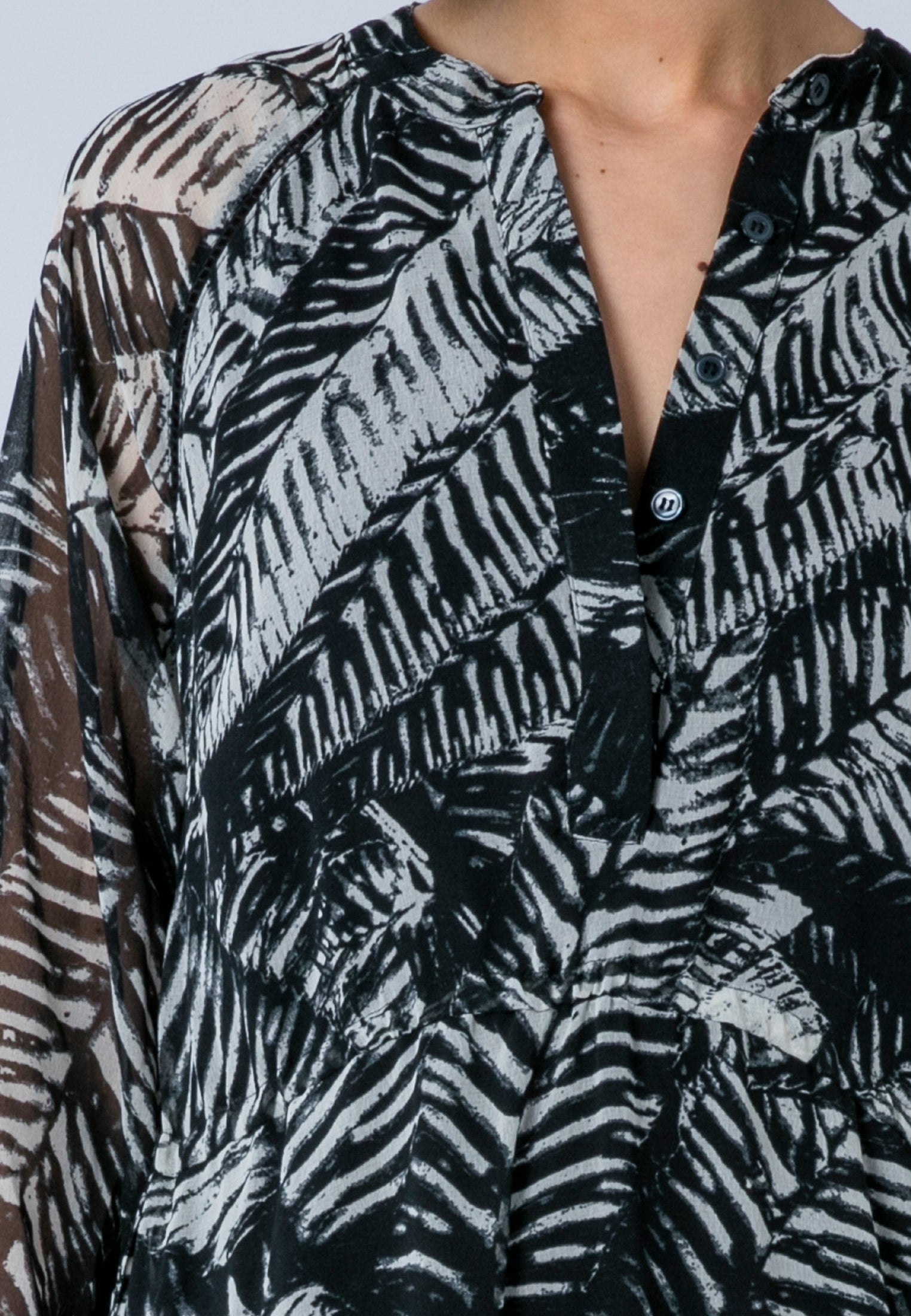 ZOE MAXI DRESS VAMP BLACK & WHITE