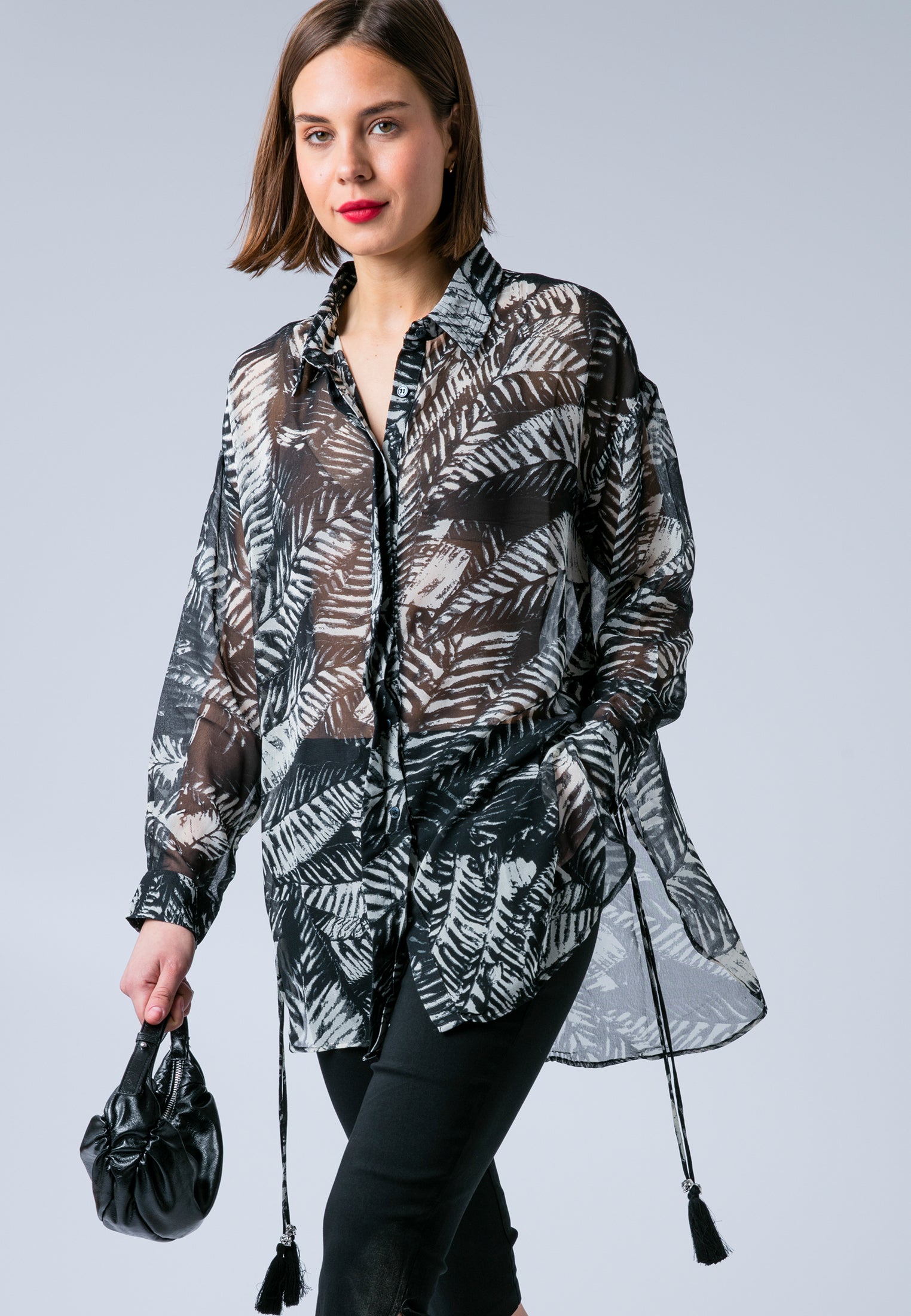 ZOE SHIRT VAMP BLACK & WHITE