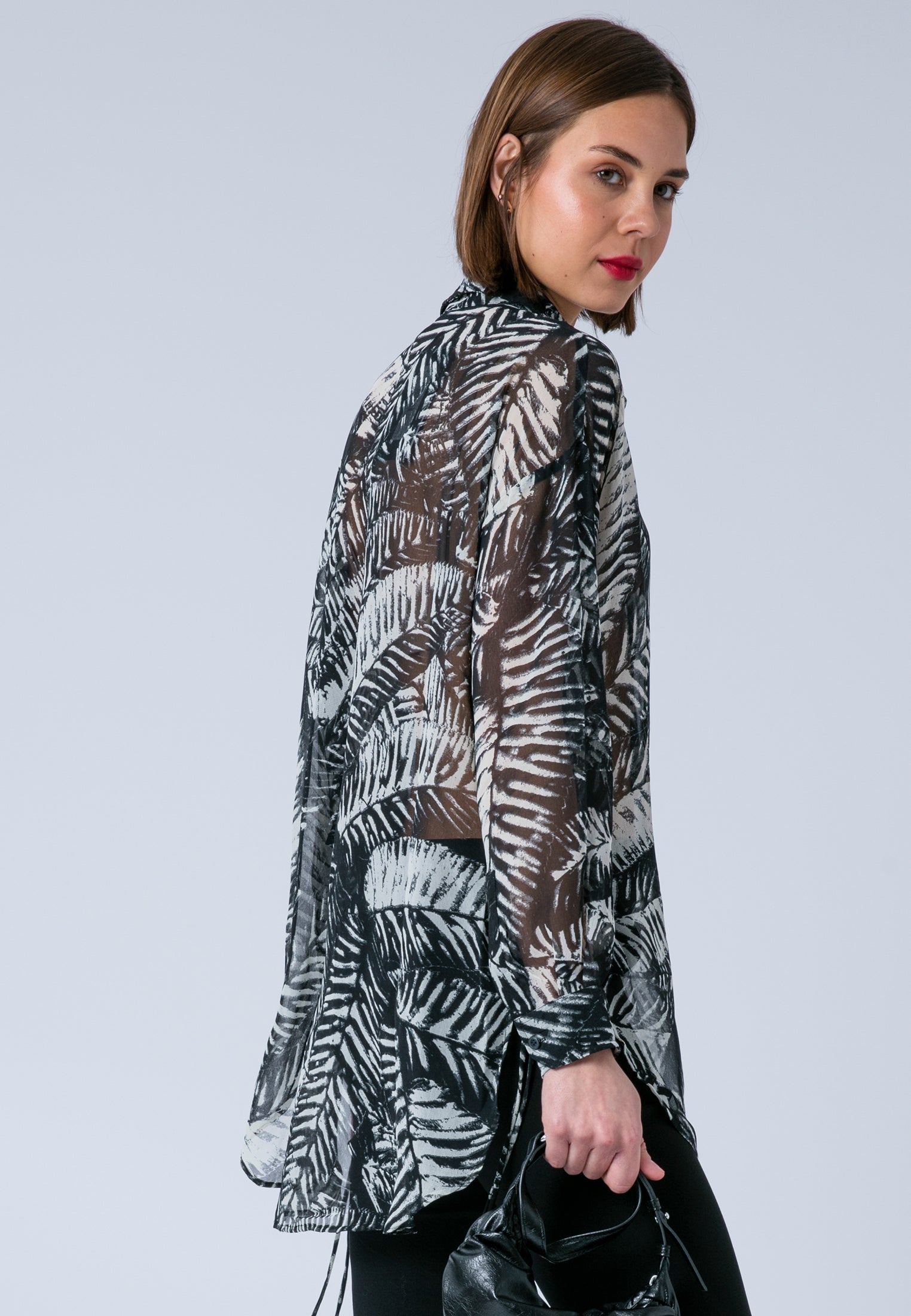 ZOE SHIRT VAMP BLACK & WHITE