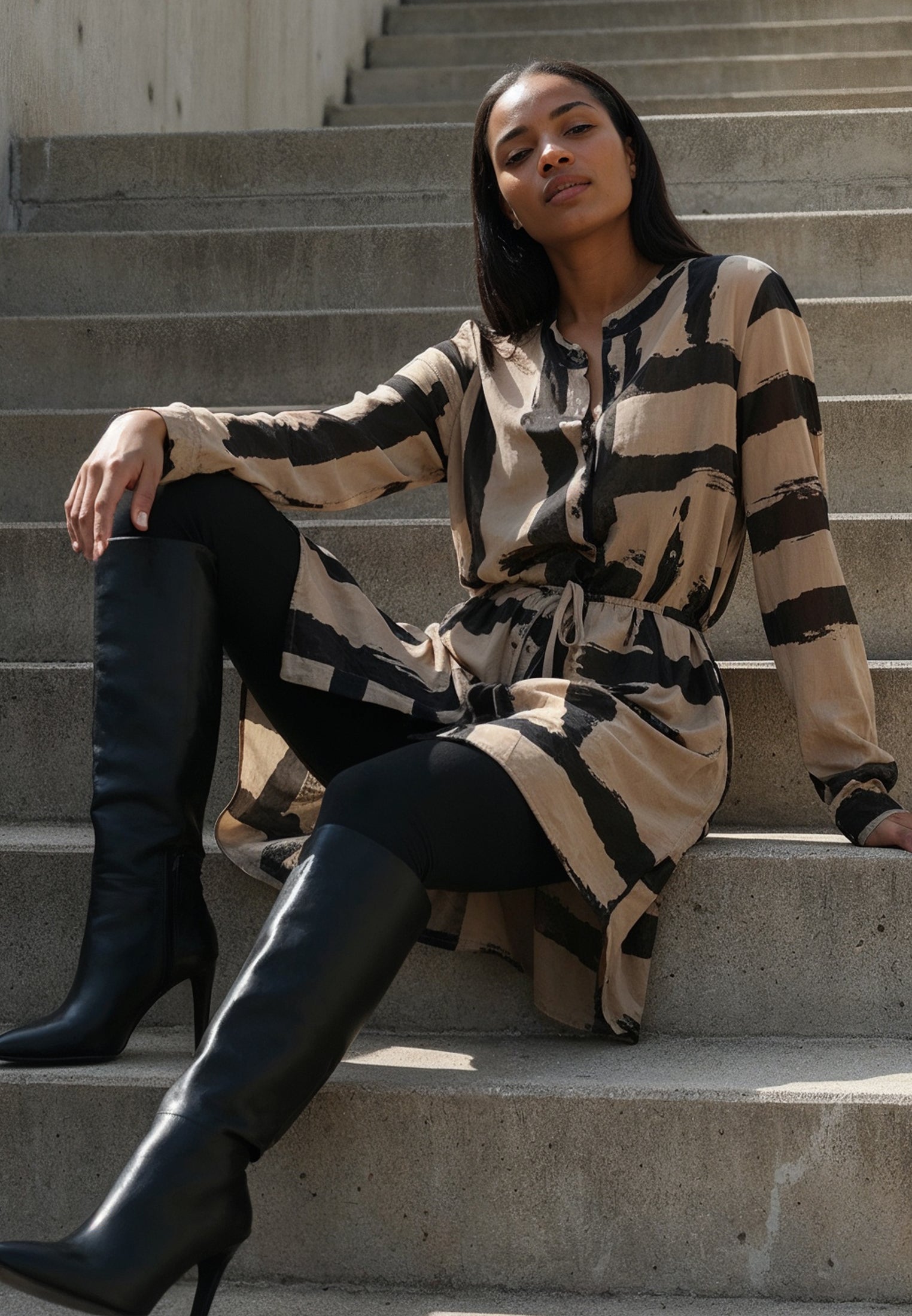 ZOE TUNIC SELVAGE COCO