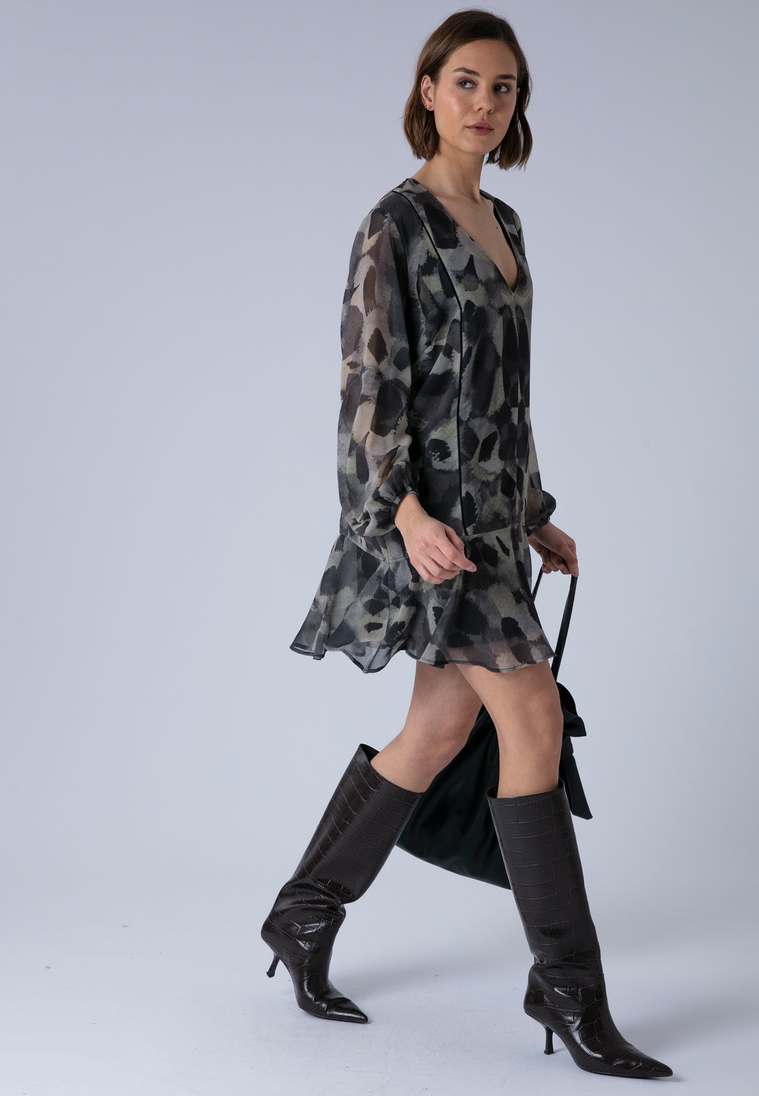 EDIE TUNIC DRESS TERRAZZO YELLOW