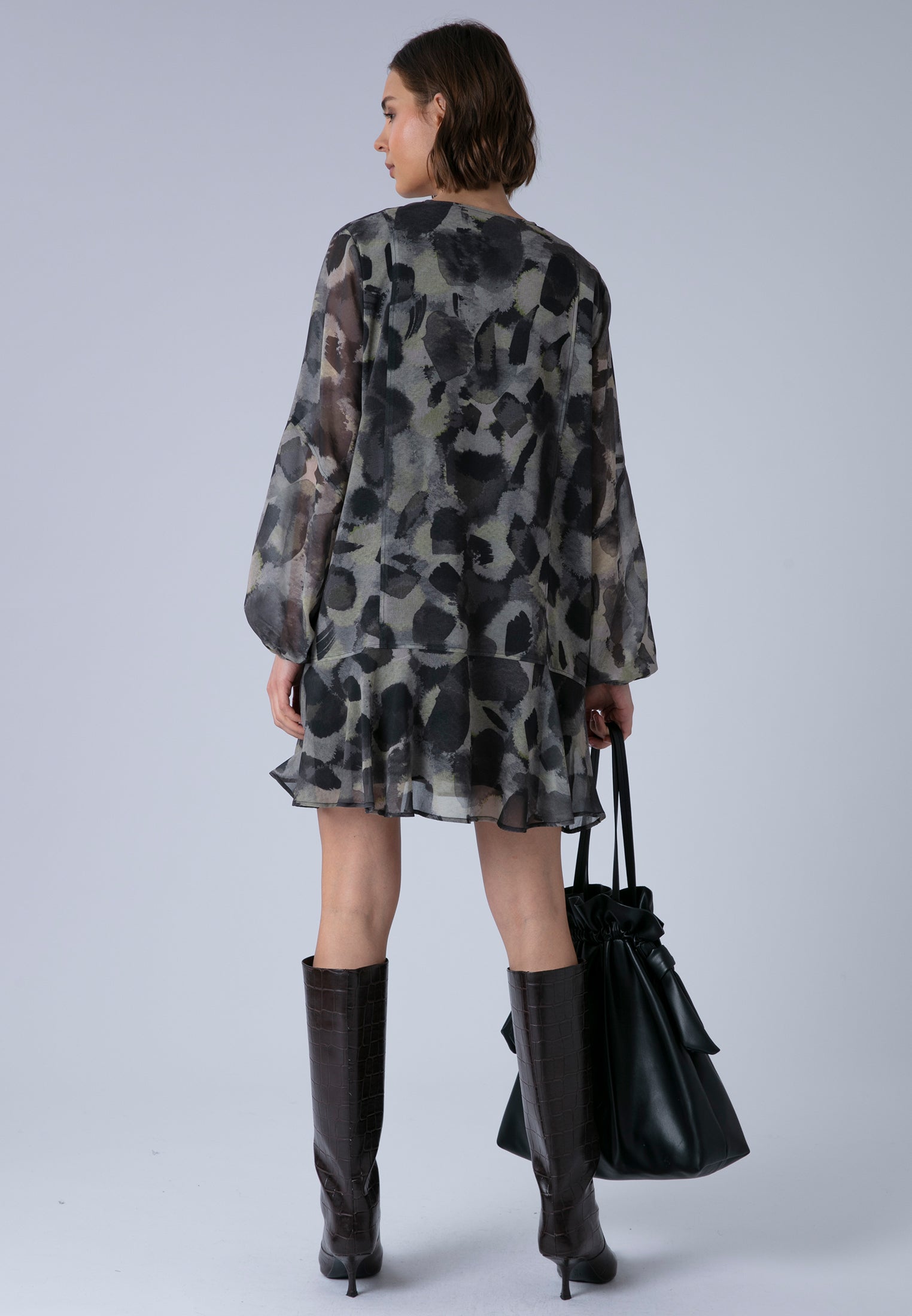 EDIE TUNIC DRESS TERRAZZO YELLOW