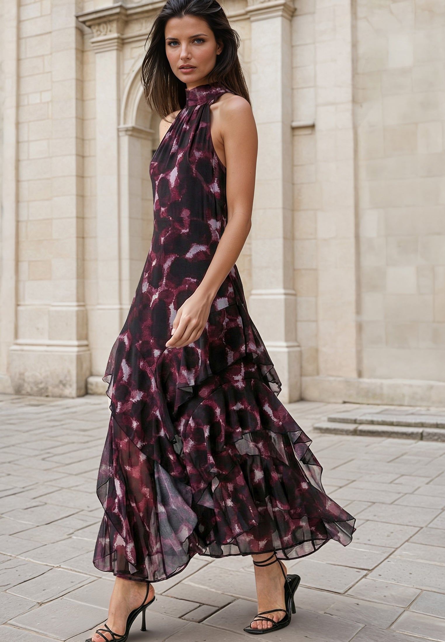 TAYLOR MAXI DRESS BLEND PORT