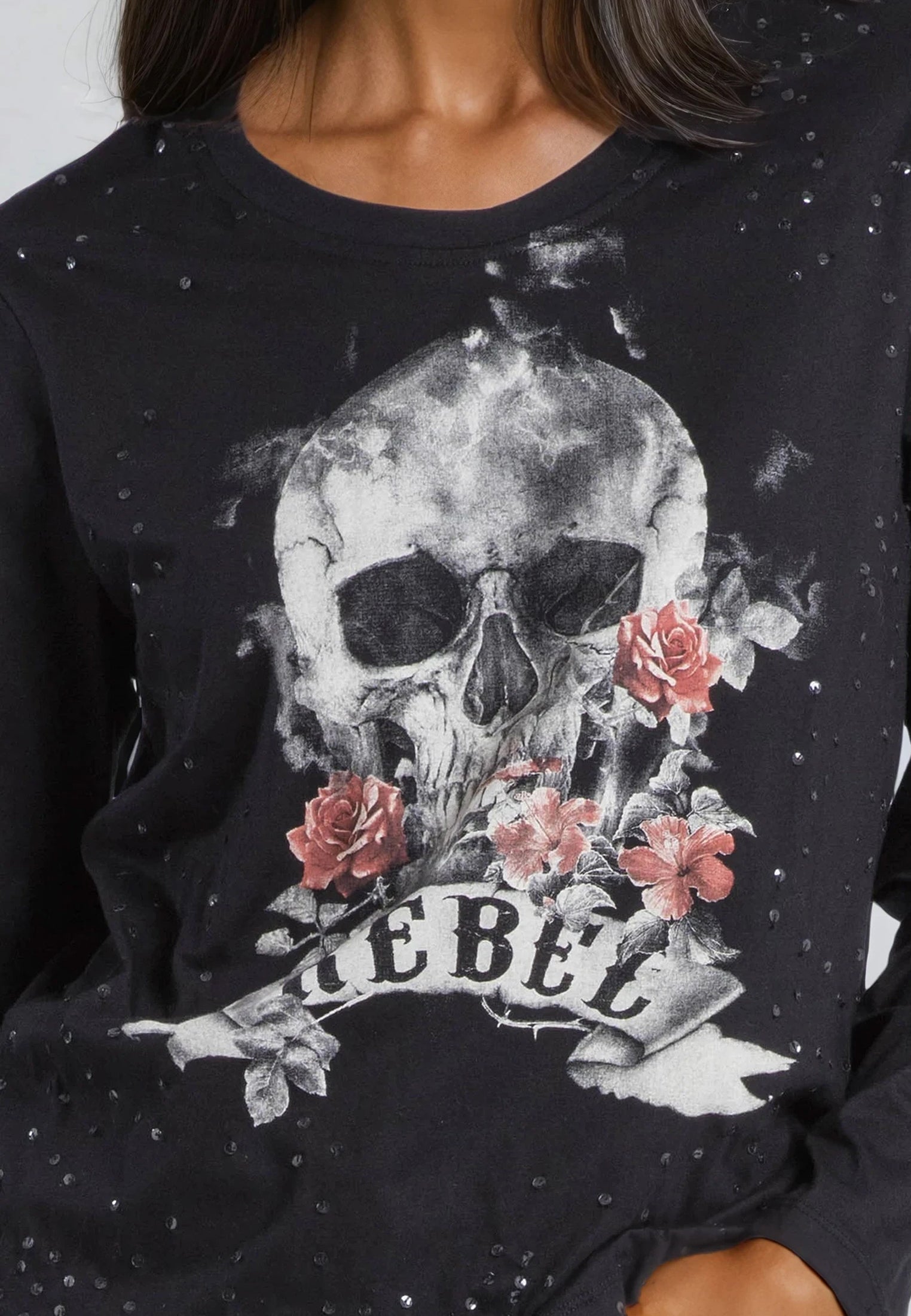 REBEL SKULL T-SHIRT BLACK