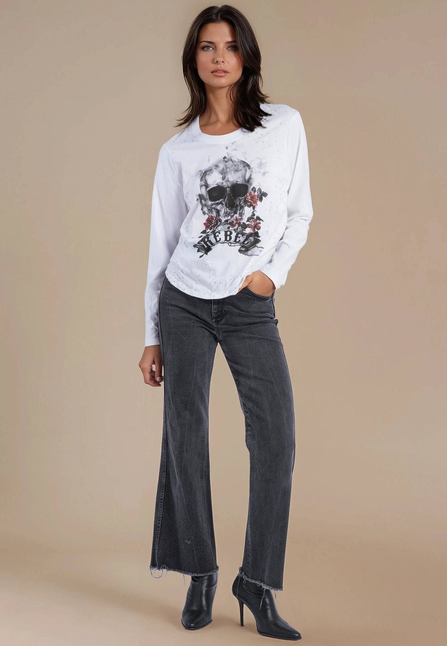 REBEL SKULL T-SHIRT WHITE