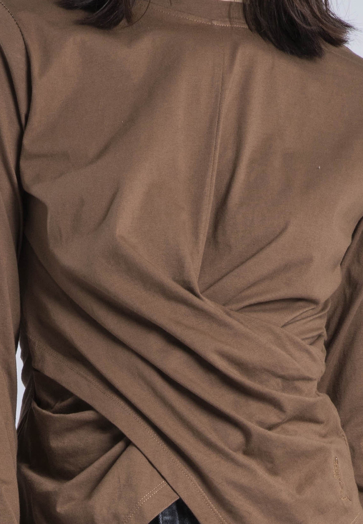 TIME TOP LS COCOA BROWN