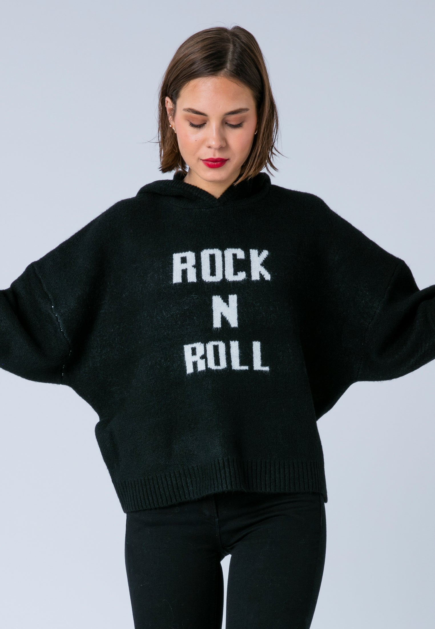 COURTNEY HOODIE JUMPER BLACK