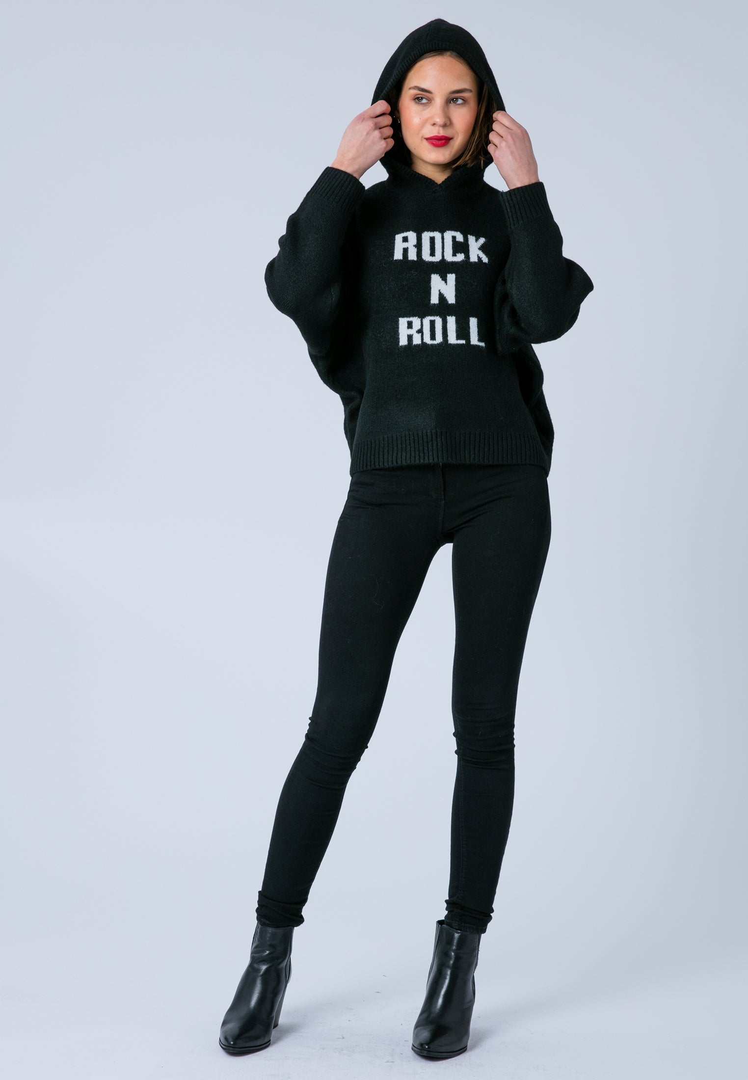 COURTNEY HOODIE JUMPER BLACK