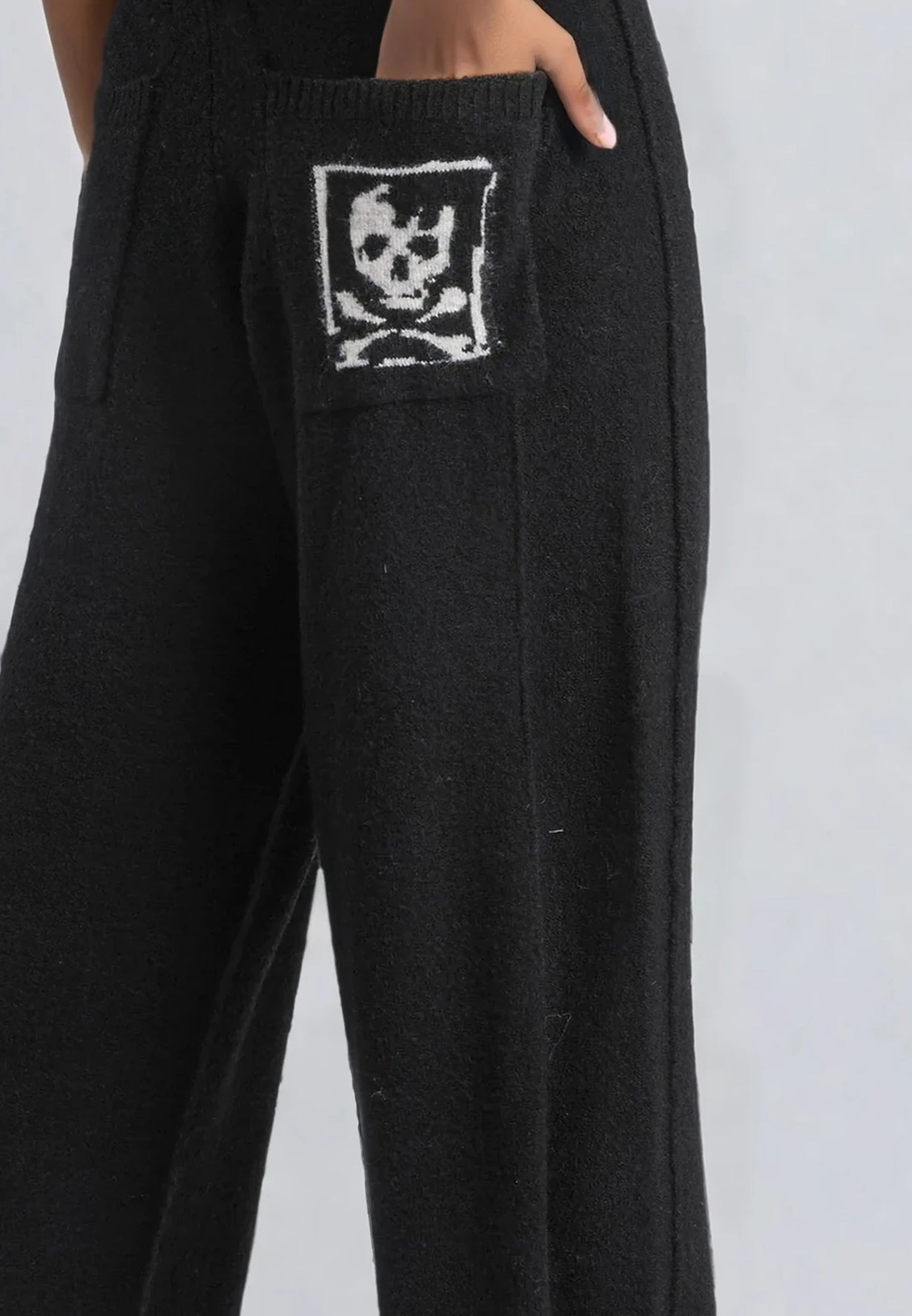 LUSCIOUS KNITTED PANT BLACK