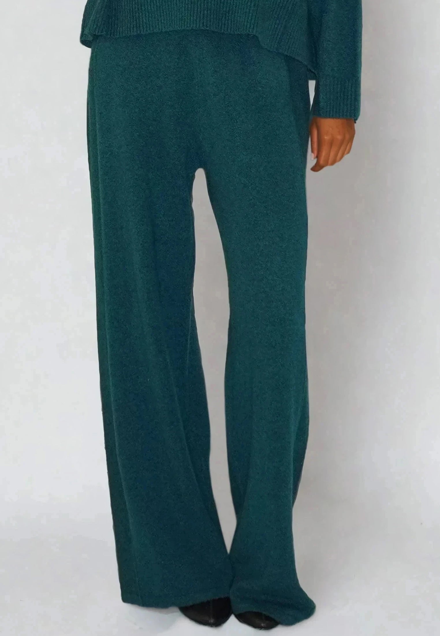 LUSCIOUS KNITTED PANT FOREST GREEN