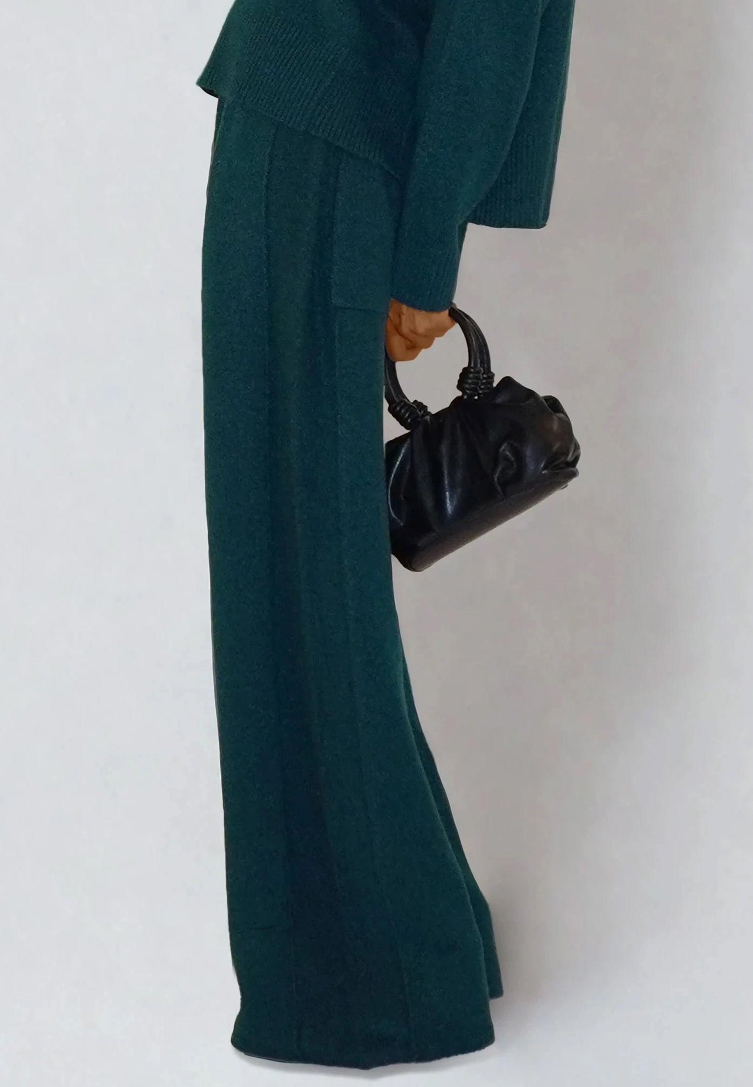 LUSCIOUS KNITTED PANT FOREST GREEN