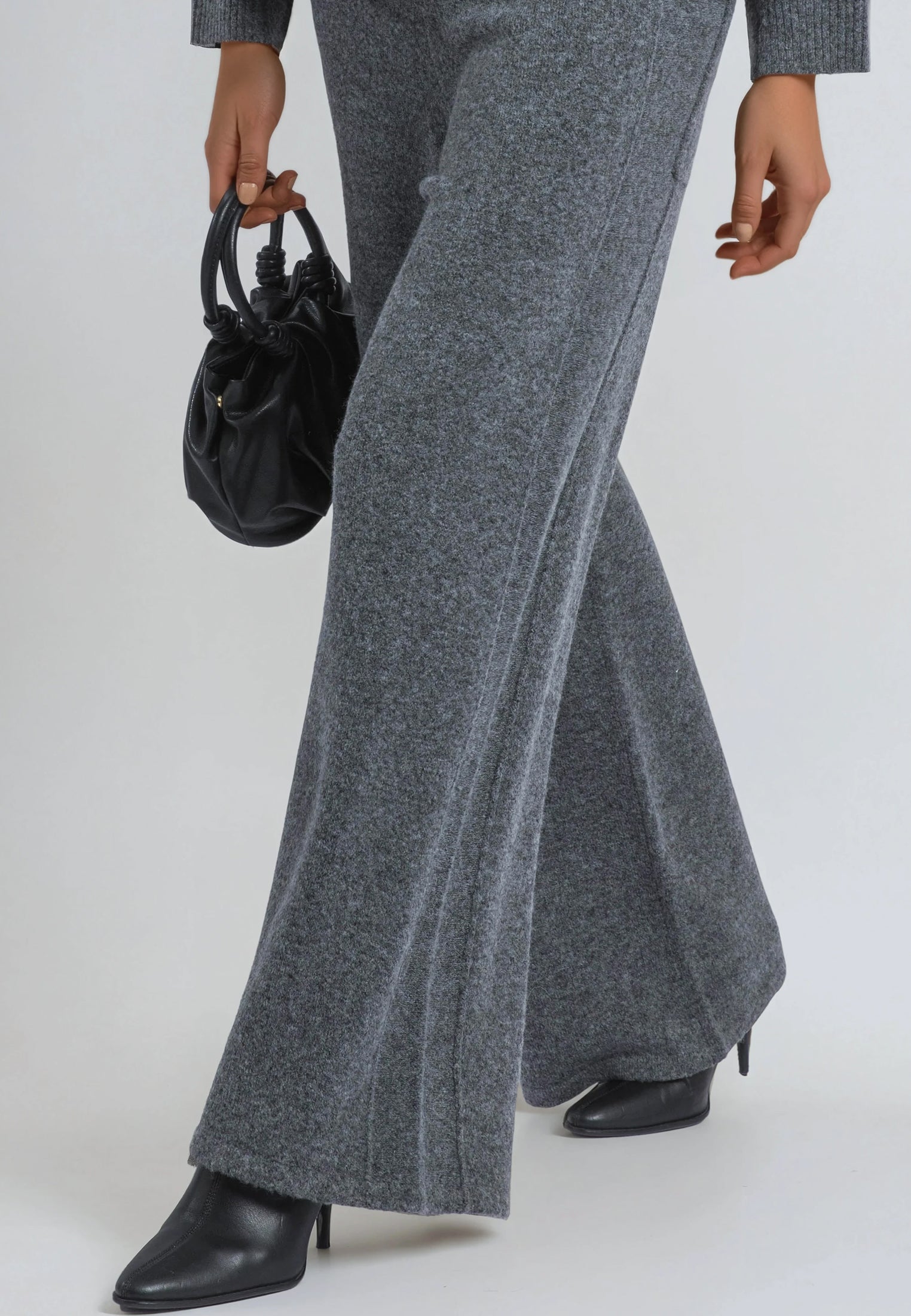 LUSCIOUS KNITTED PANT CHARCOAL