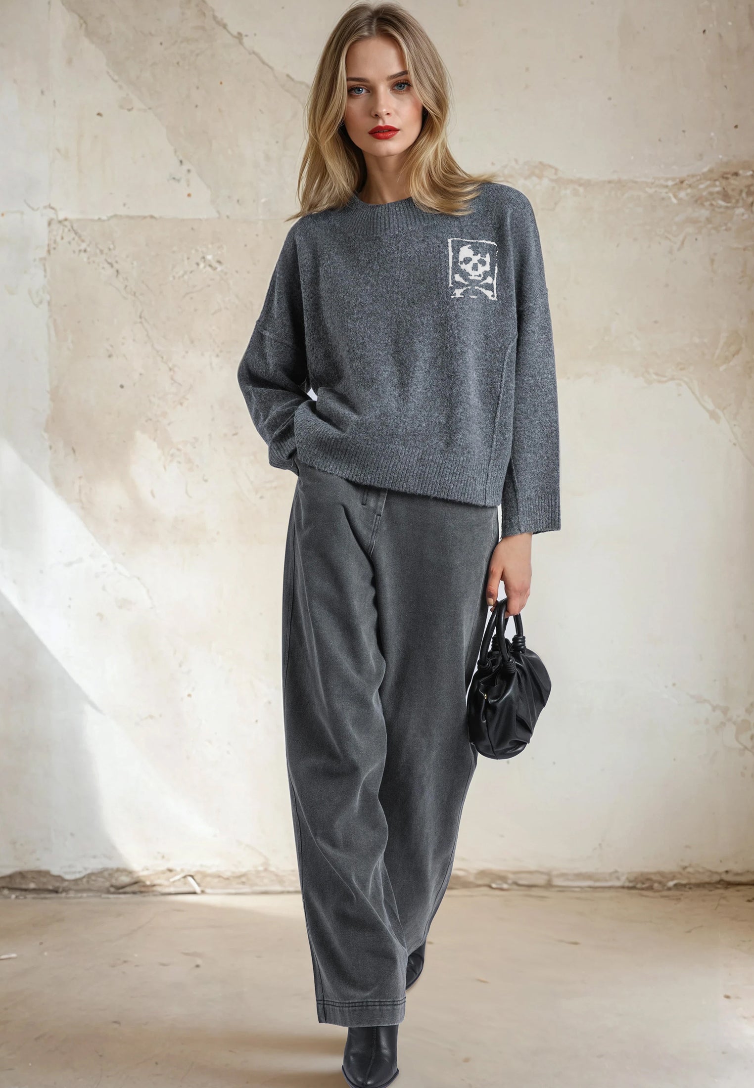 LUSCIOUS JUMPER CHARCOAL
