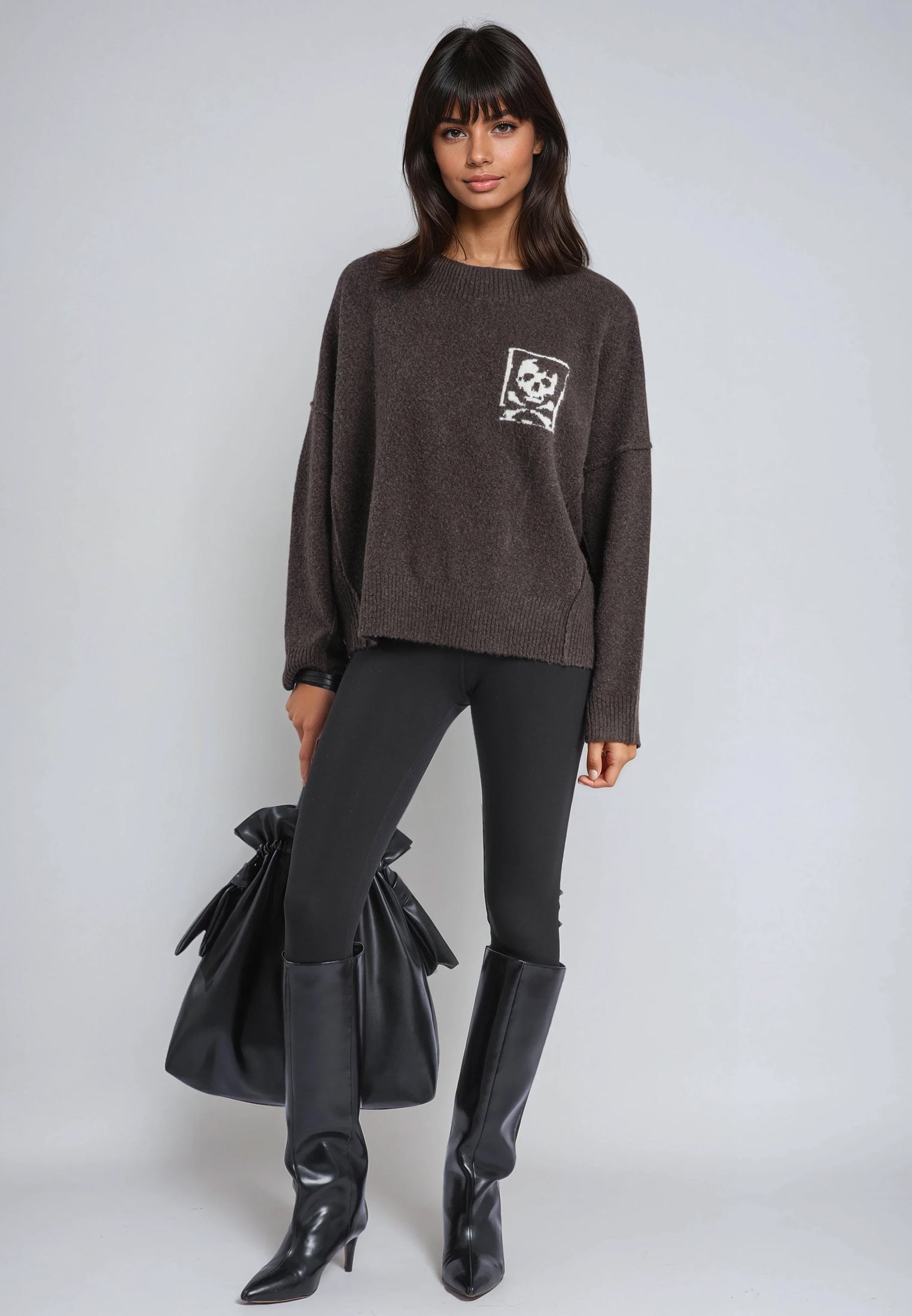 LUSCIOUS JUMPER DARK BROWN