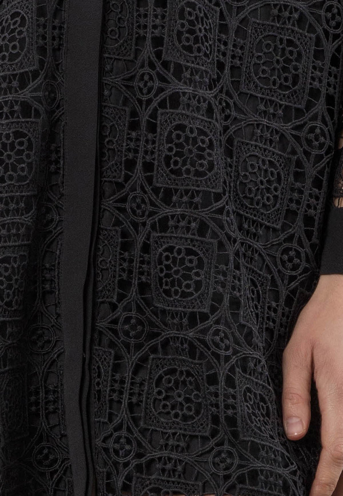 MIKI TUNIC MINI DRESS BLACK LACE