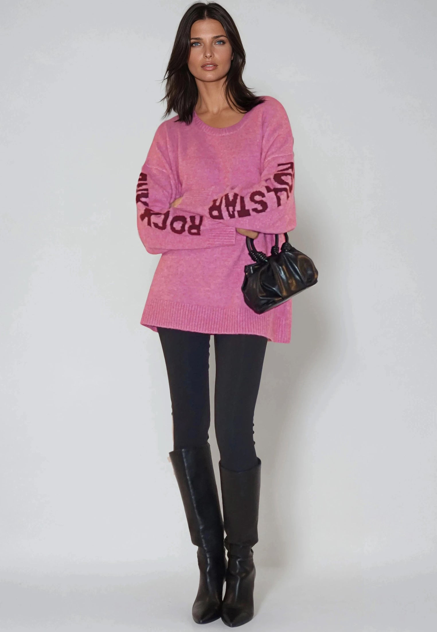 STARDUST JUMPER BABY PINK