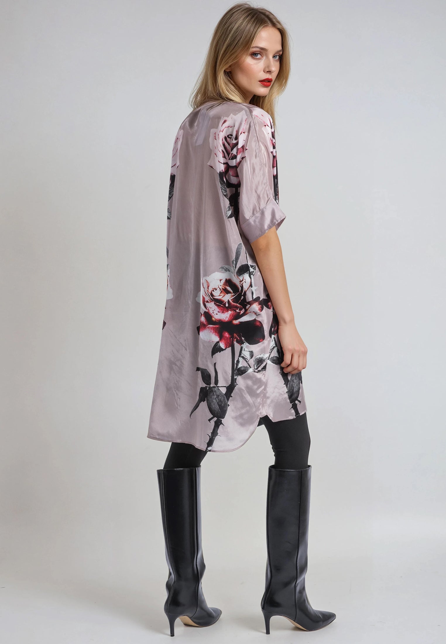 DIANA MAXI TUNIC ROSE HEART