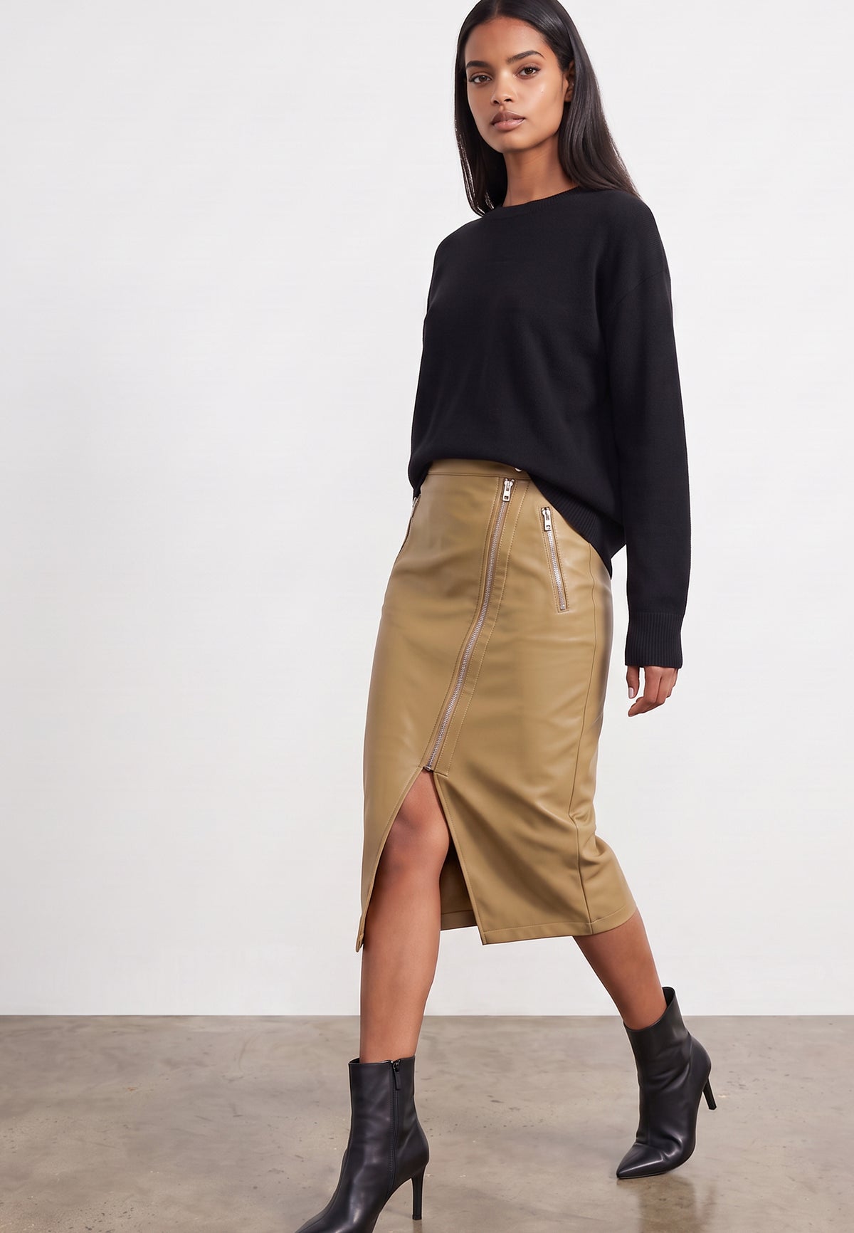DESTINATION SKIRT CAMEL