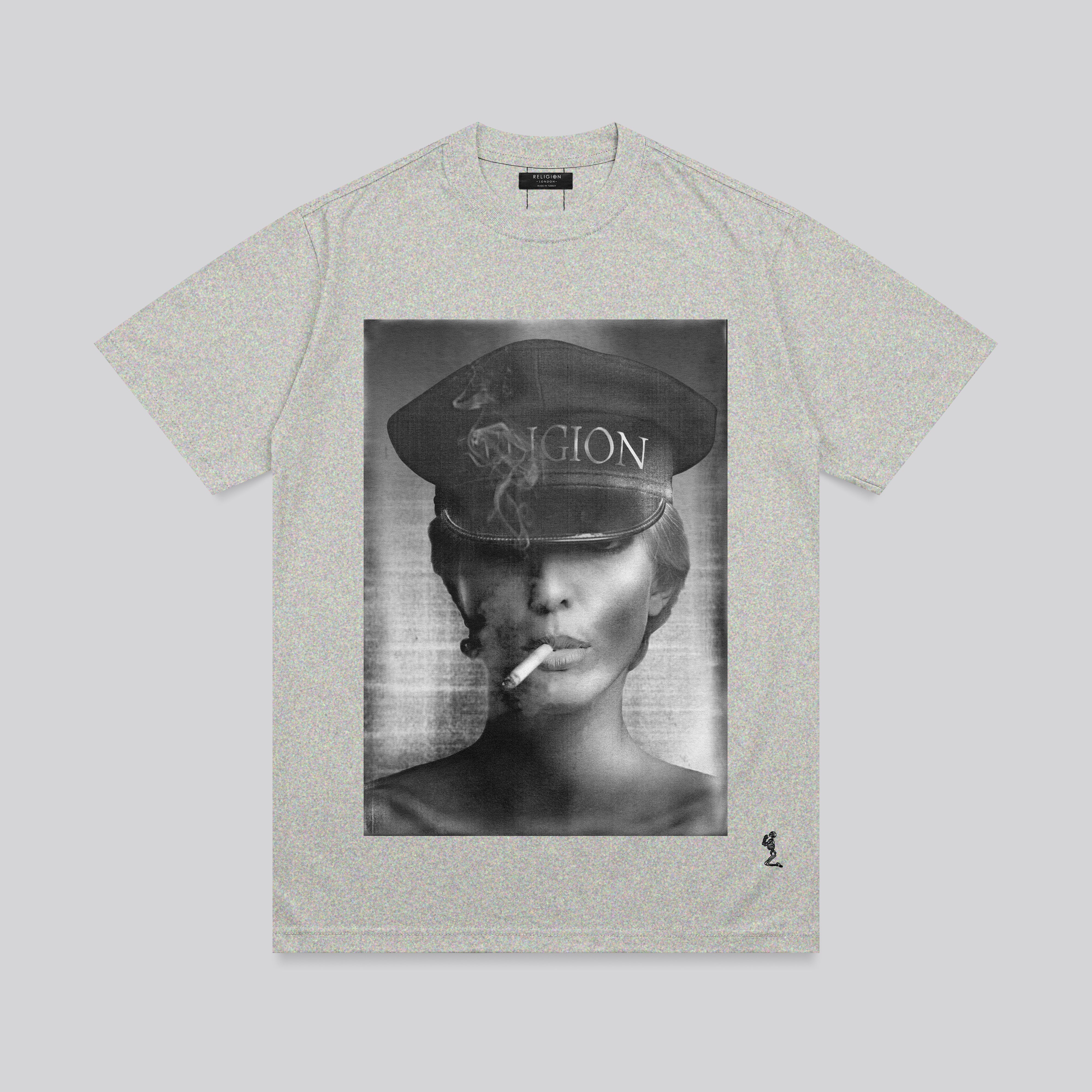 CAPTAIN T-SHIRT GREY MARL