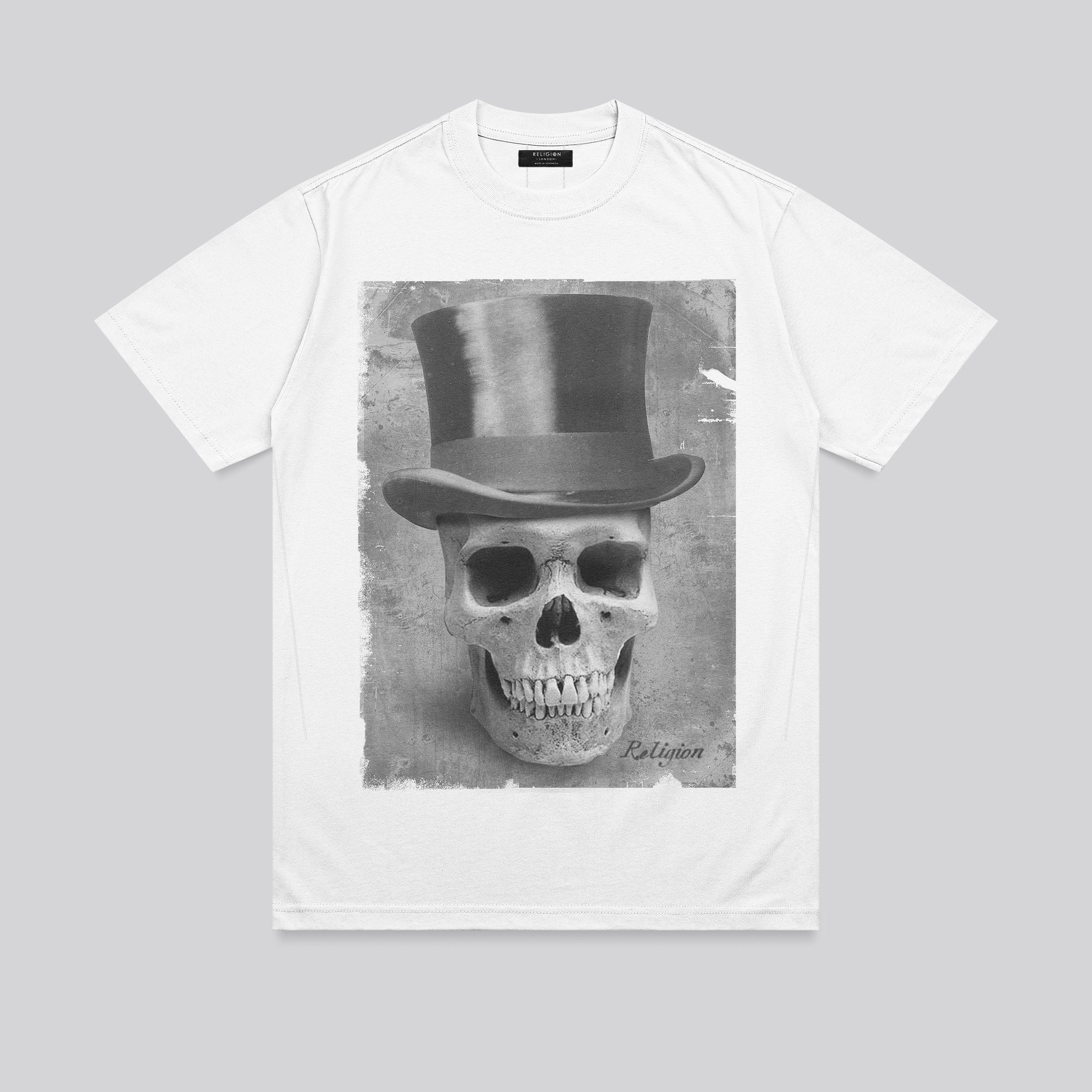 TOP HAT T-SHIRT WHITE